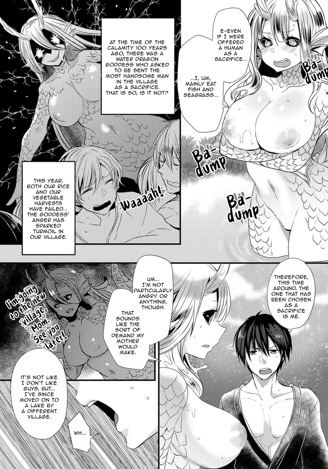 [Mameko] Suiryuu no Kami-sama ni Ikenie o | Sacrifice to the Water Dragon Goddess (Monster Musume to no Chigiri) [English] [Aganon] [Decensored] [Digital] numero di immagine  2