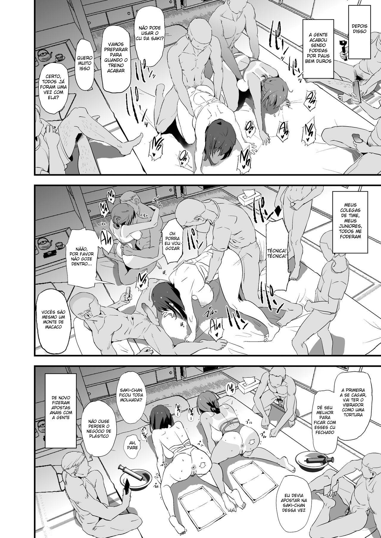 [Yami ni Ugomeku (Dokurosan)] Omae no Nee-chan Onaho Gasshuku Itteru Rashii ze [Portuguese-BR] [Digital] imagen número 33