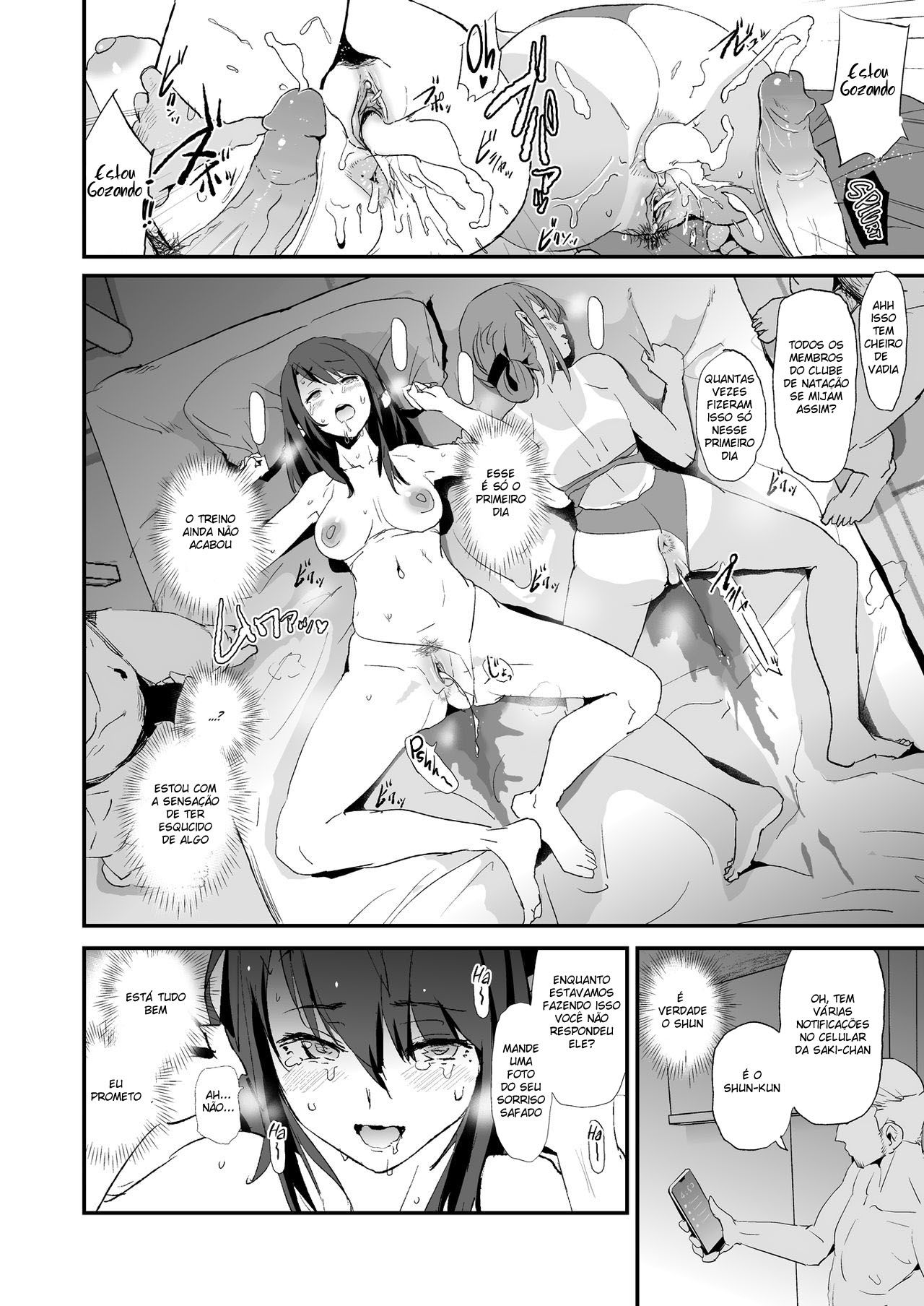 [Yami ni Ugomeku (Dokurosan)] Omae no Nee-chan Onaho Gasshuku Itteru Rashii ze [Portuguese-BR] [Digital] imagen número 37