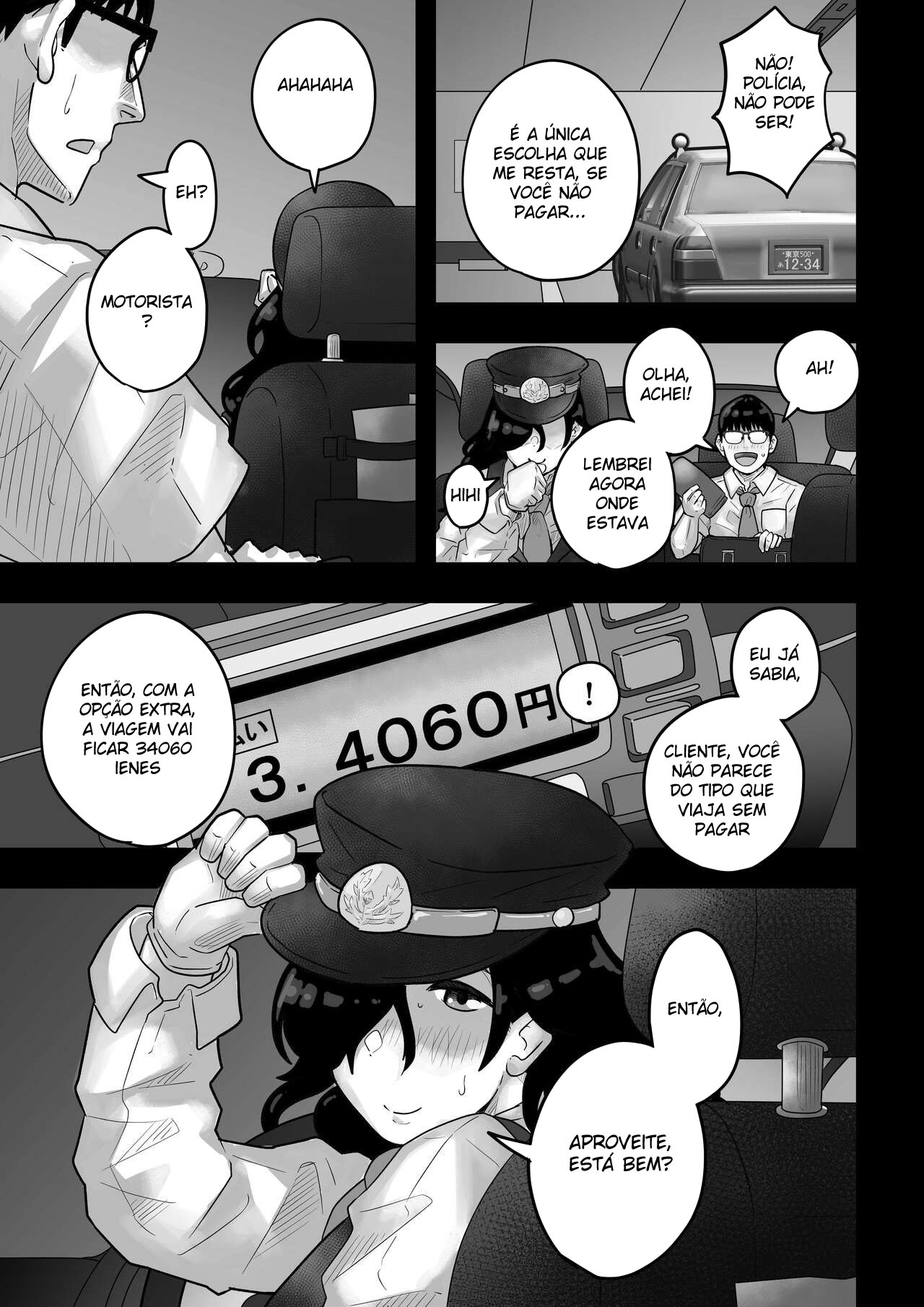 [Mochi Mochi Warabi] Ura Taxi Himitsu no Sex [Portuguese-BR] [Digital] image number 5