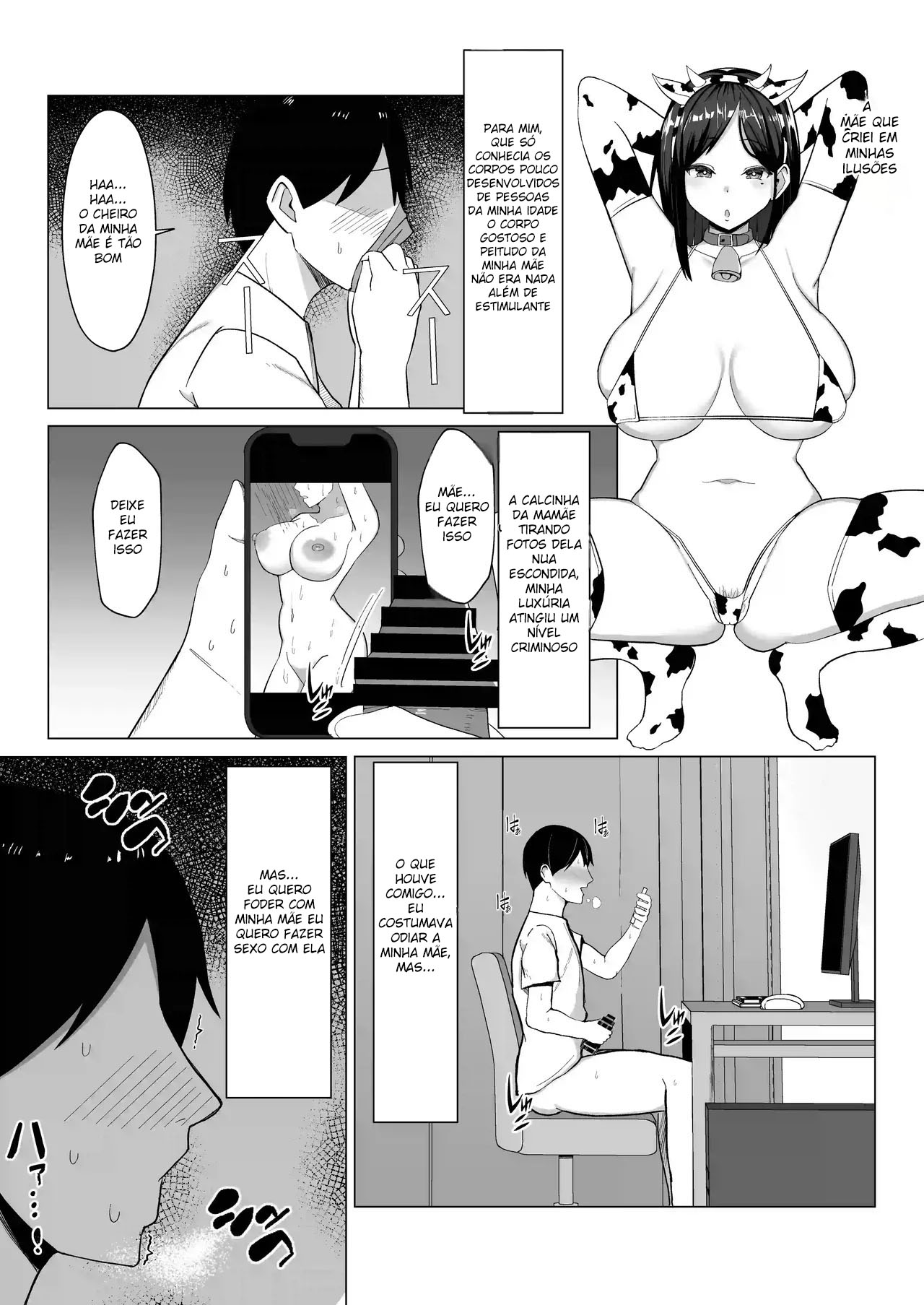 [Mustard Teikoku (Europia)] Kaa-chan to Sex Shinai to Derarenai Heya ~Kuchiurusai Haha to Hankouki no Ore~ [Portuguese-BR] numero di immagine  8