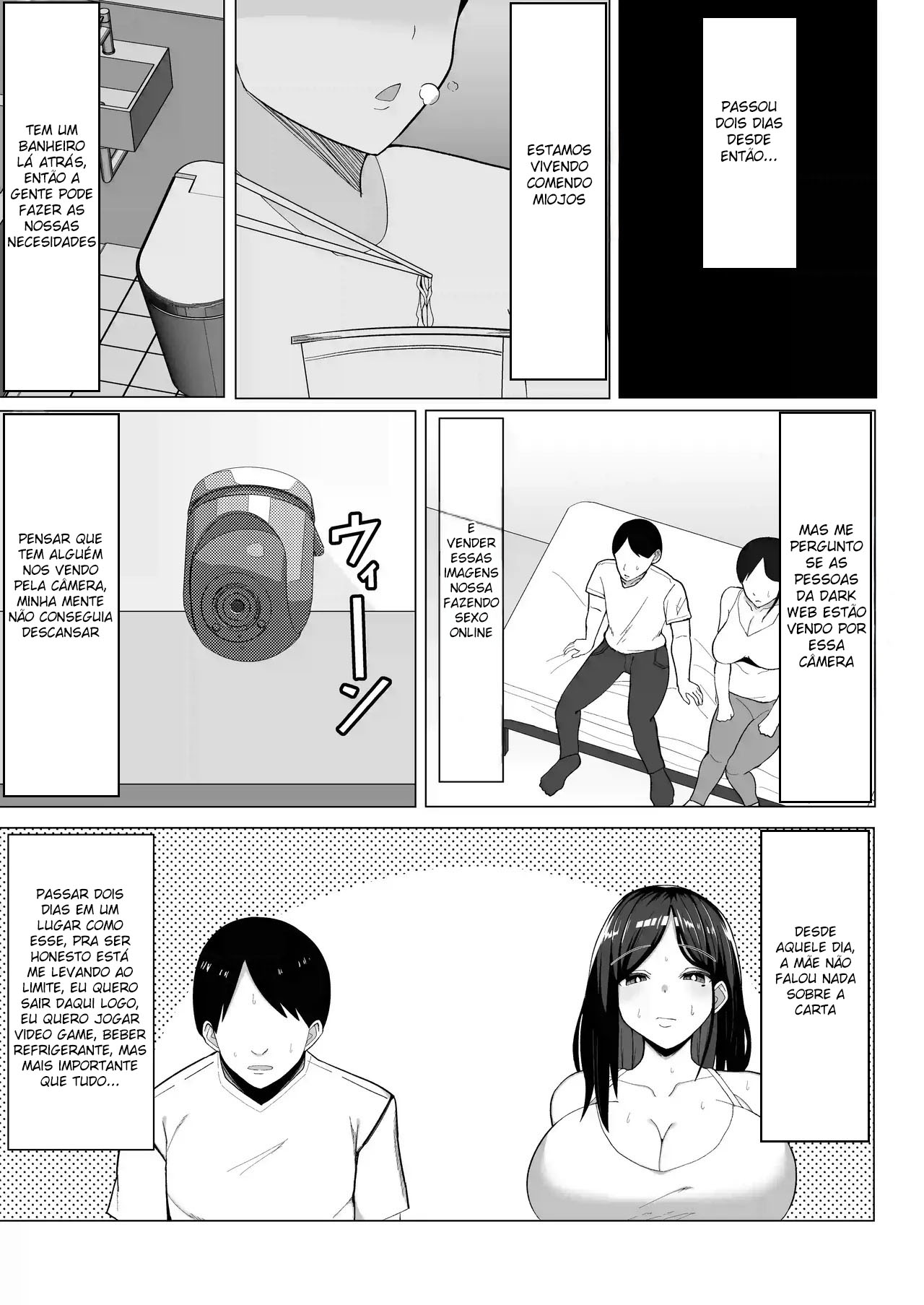 [Mustard Teikoku (Europia)] Kaa-chan to Sex Shinai to Derarenai Heya ~Kuchiurusai Haha to Hankouki no Ore~ [Portuguese-BR] numero di immagine  14