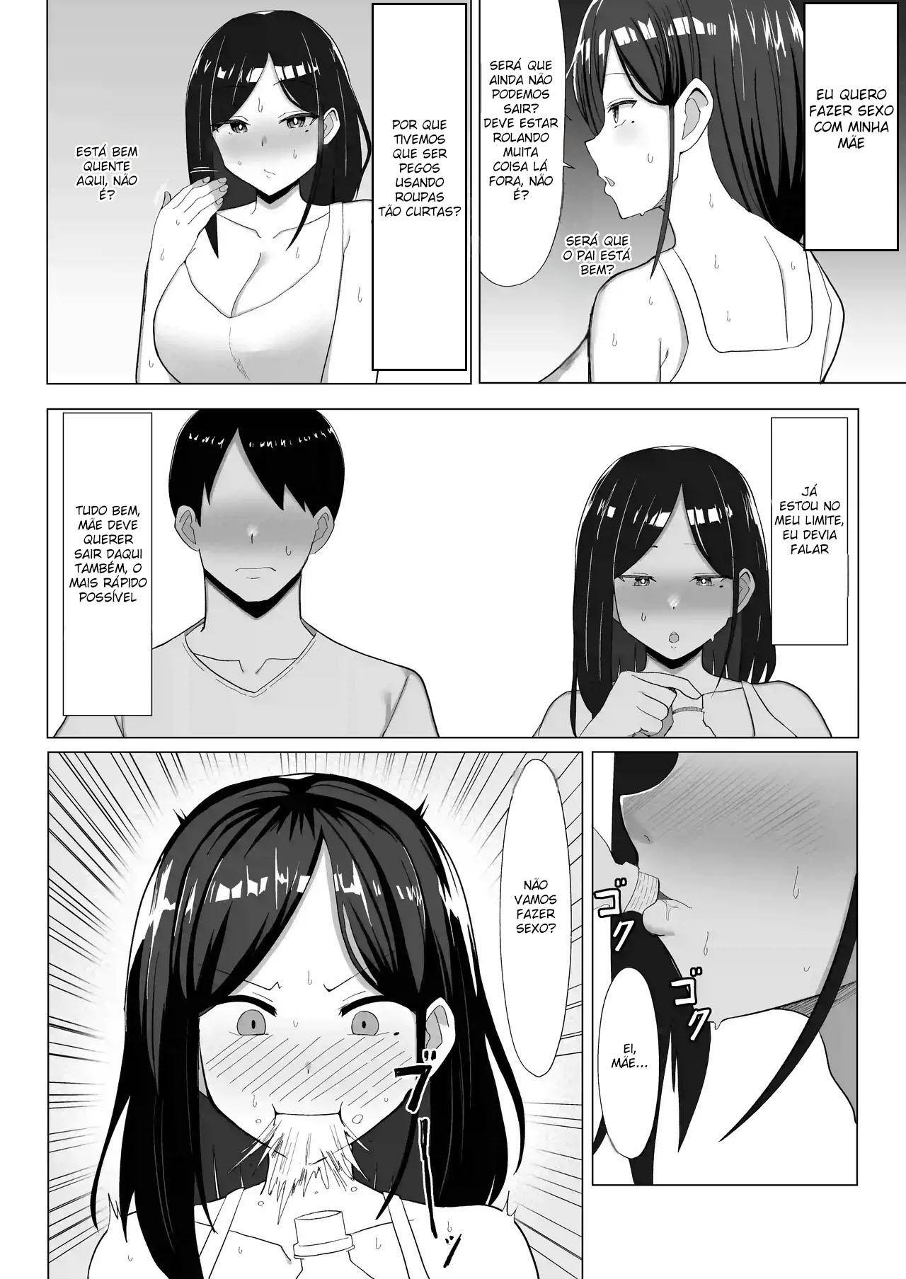 [Mustard Teikoku (Europia)] Kaa-chan to Sex Shinai to Derarenai Heya ~Kuchiurusai Haha to Hankouki no Ore~ [Portuguese-BR] numero di immagine  15