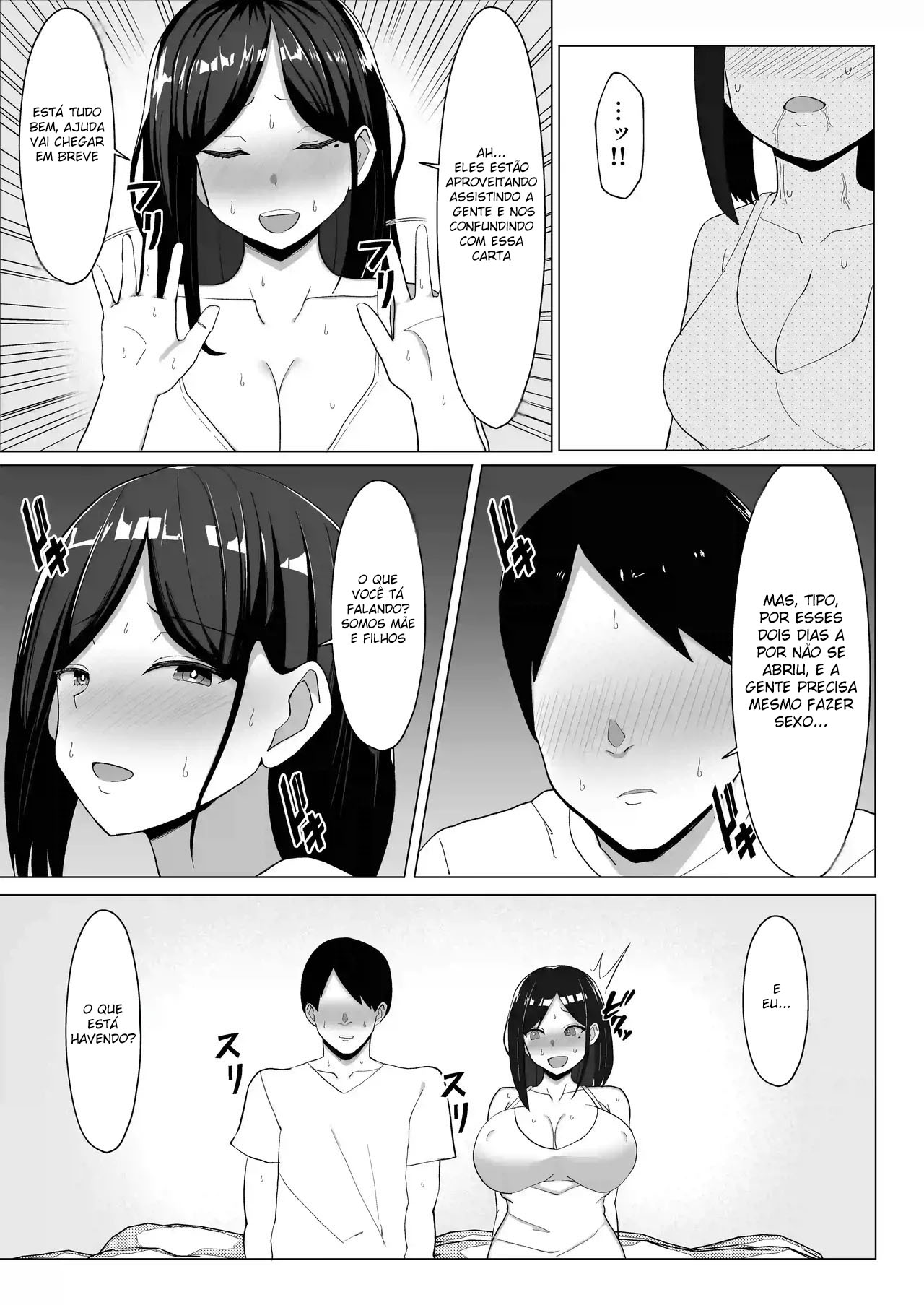 [Mustard Teikoku (Europia)] Kaa-chan to Sex Shinai to Derarenai Heya ~Kuchiurusai Haha to Hankouki no Ore~ [Portuguese-BR] numero di immagine  16