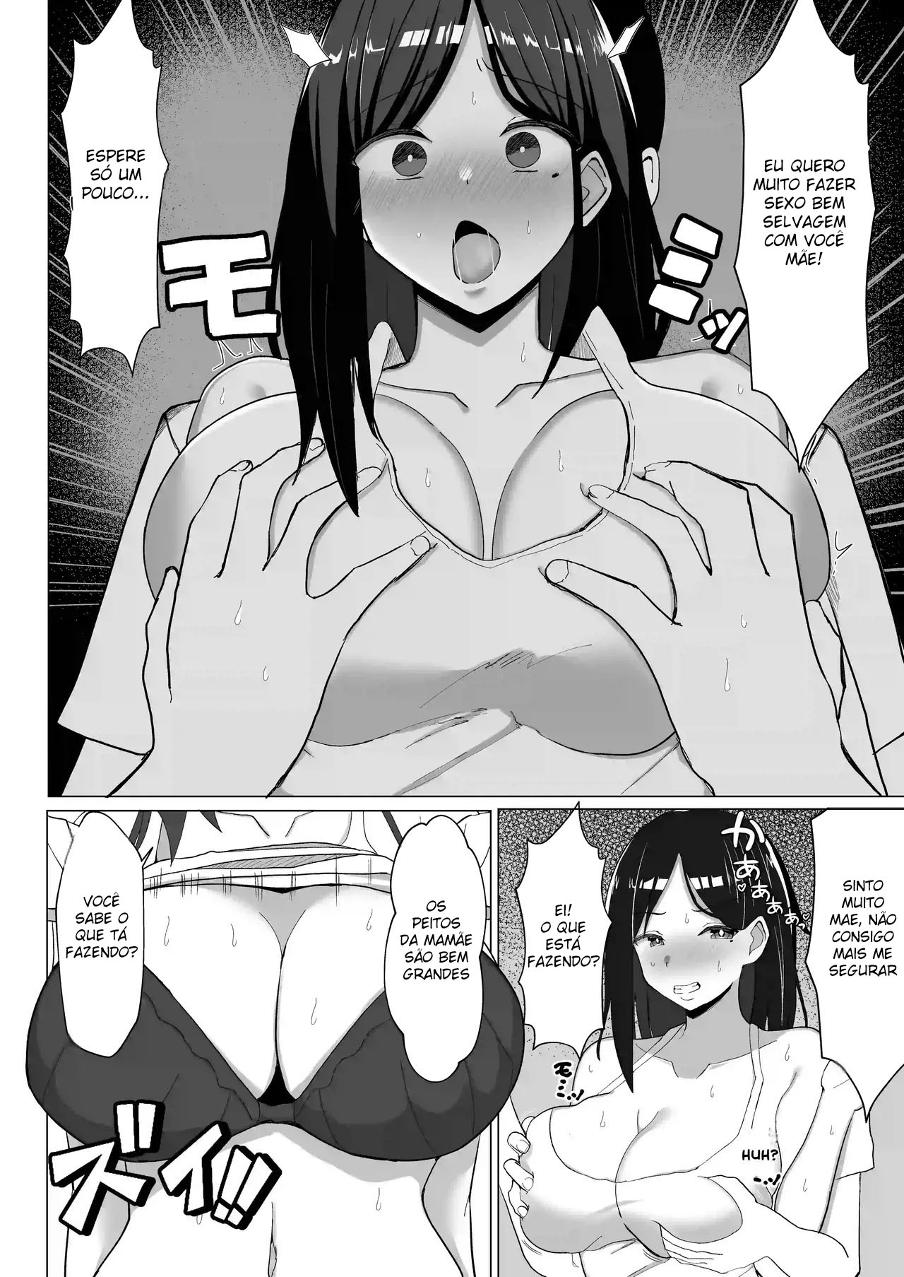 [Mustard Teikoku (Europia)] Kaa-chan to Sex Shinai to Derarenai Heya ~Kuchiurusai Haha to Hankouki no Ore~ [Portuguese-BR] numero di immagine  17