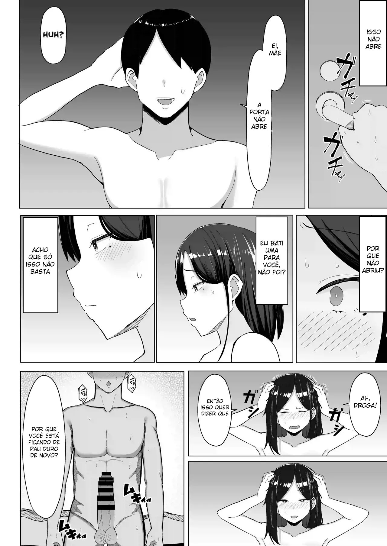 [Mustard Teikoku (Europia)] Kaa-chan to Sex Shinai to Derarenai Heya ~Kuchiurusai Haha to Hankouki no Ore~ [Portuguese-BR] numero di immagine  23