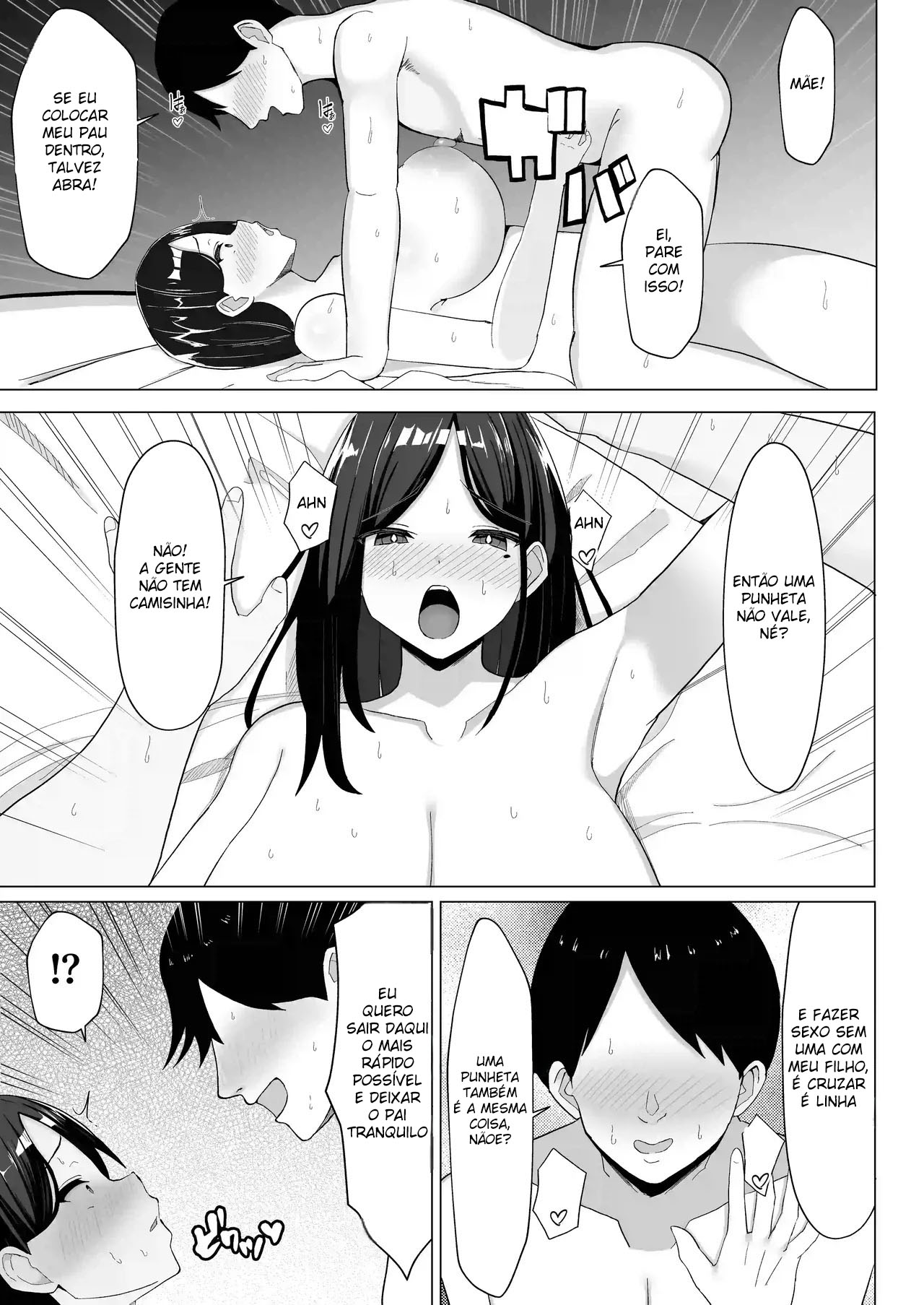 [Mustard Teikoku (Europia)] Kaa-chan to Sex Shinai to Derarenai Heya ~Kuchiurusai Haha to Hankouki no Ore~ [Portuguese-BR] numero di immagine  24