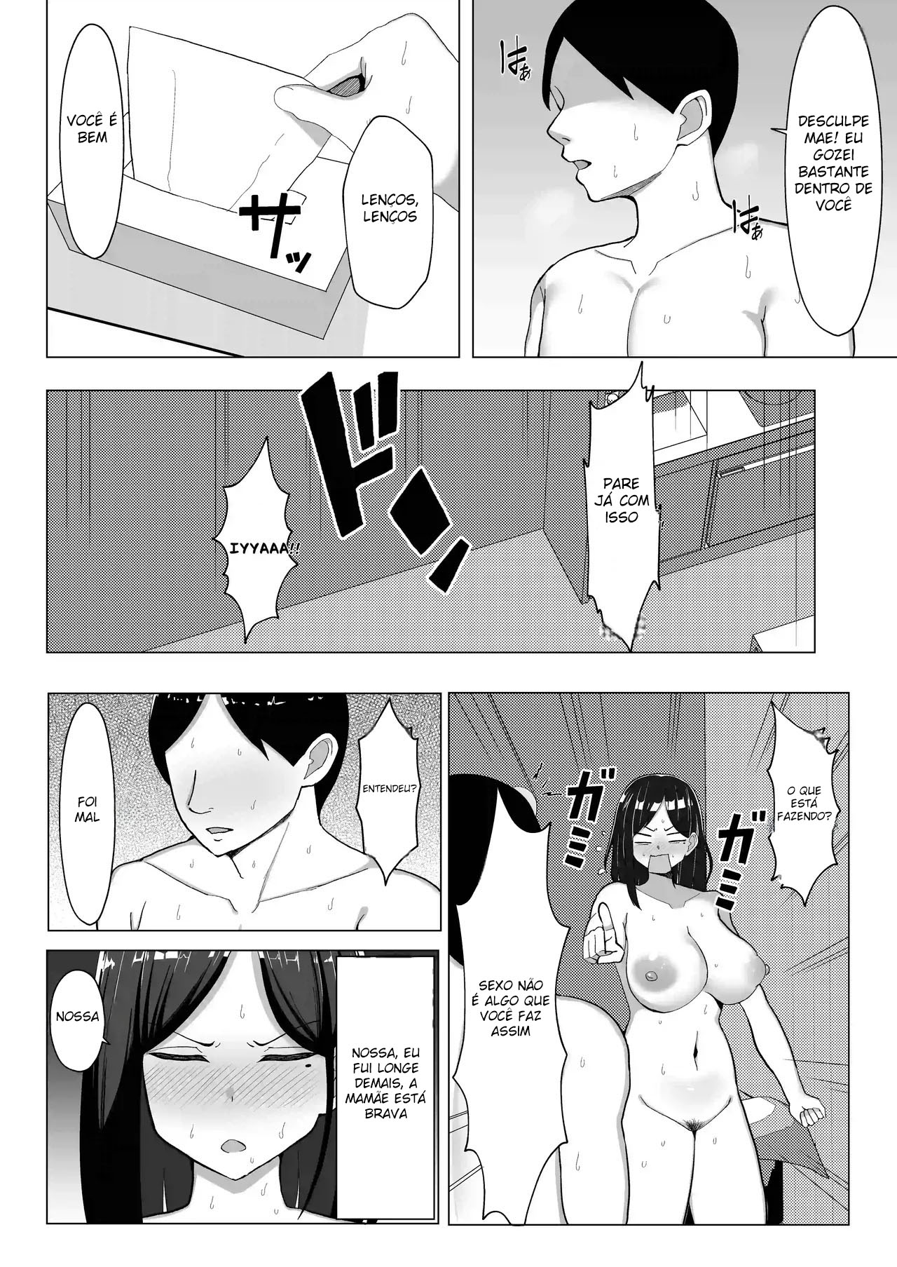 [Mustard Teikoku (Europia)] Kaa-chan to Sex Shinai to Derarenai Heya ~Kuchiurusai Haha to Hankouki no Ore~ [Portuguese-BR] numero di immagine  35