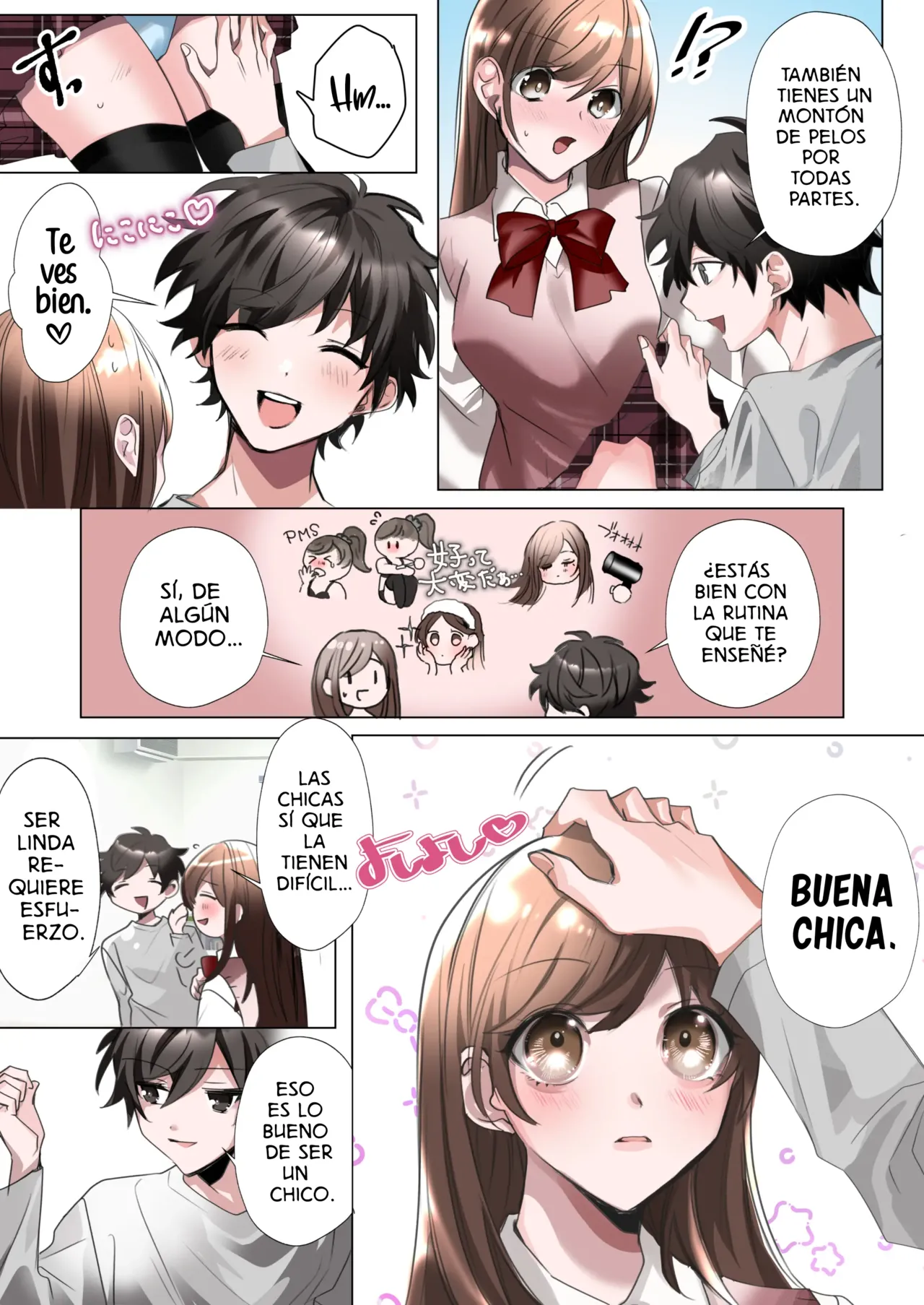 My Erotic Love Triangle Relationship After Bodyswpping With A Classmate!? [TF SCANS] image number 2