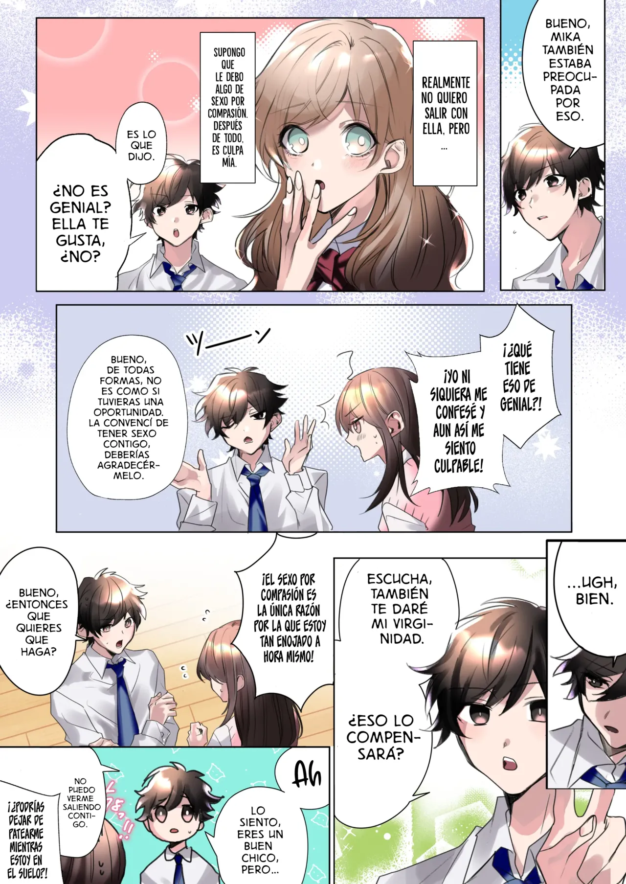 My Erotic Love Triangle Relationship After Bodyswpping With A Classmate!? [TF SCANS] image number 6
