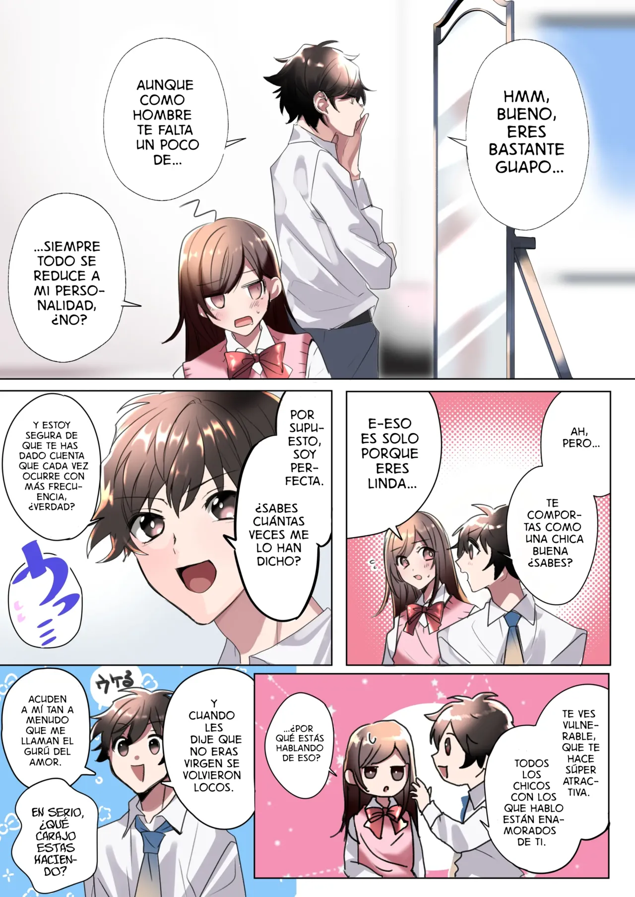 My Erotic Love Triangle Relationship After Bodyswpping With A Classmate!? [TF SCANS] image number 7