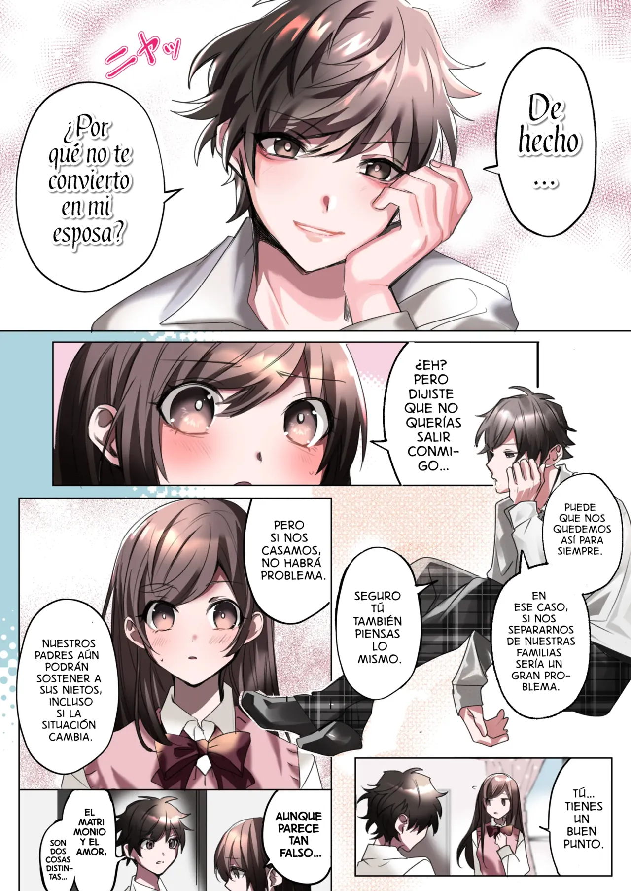 My Erotic Love Triangle Relationship After Bodyswpping With A Classmate!? [TF SCANS] image number 9