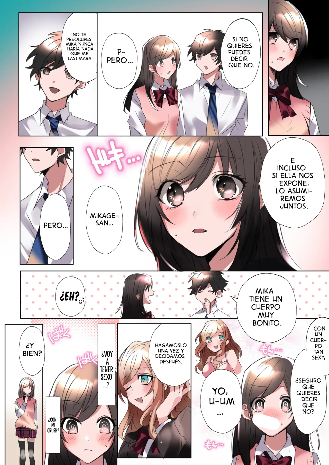 My Erotic Love Triangle Relationship After Bodyswpping With A Classmate!? [TF SCANS] image number 25