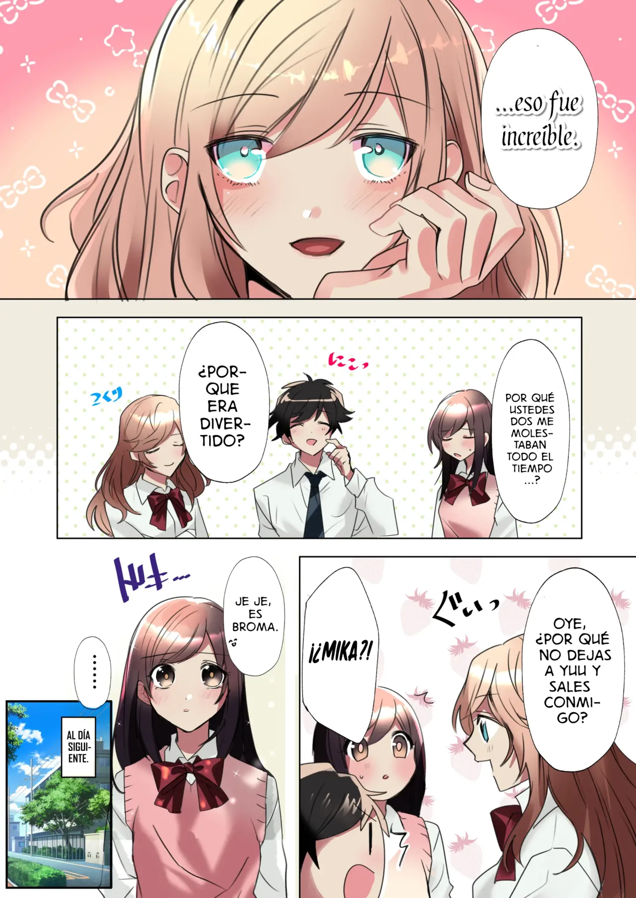 My Erotic Love Triangle Relationship After Bodyswpping With A Classmate!? [TF SCANS] image number 33