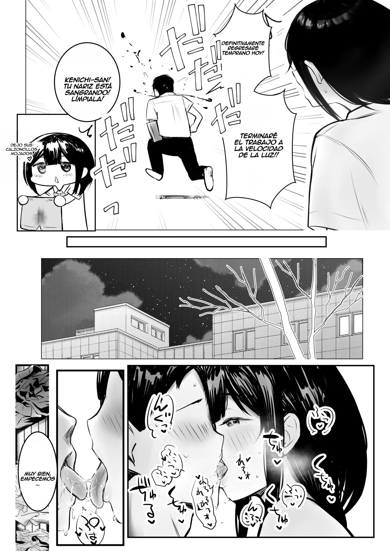 [Akireru Shoujo (Akire)] Boku dake ni Amaesasete Kureru Kyonyuu JK Tsuma o Hoka no Otoko ni Dakasete Mita 9｜Vi a una esposa de preparatoria de grandes pechos que solo deja que otro hombre la mime y abrace 9 [Spanish] [Anything] image number 10