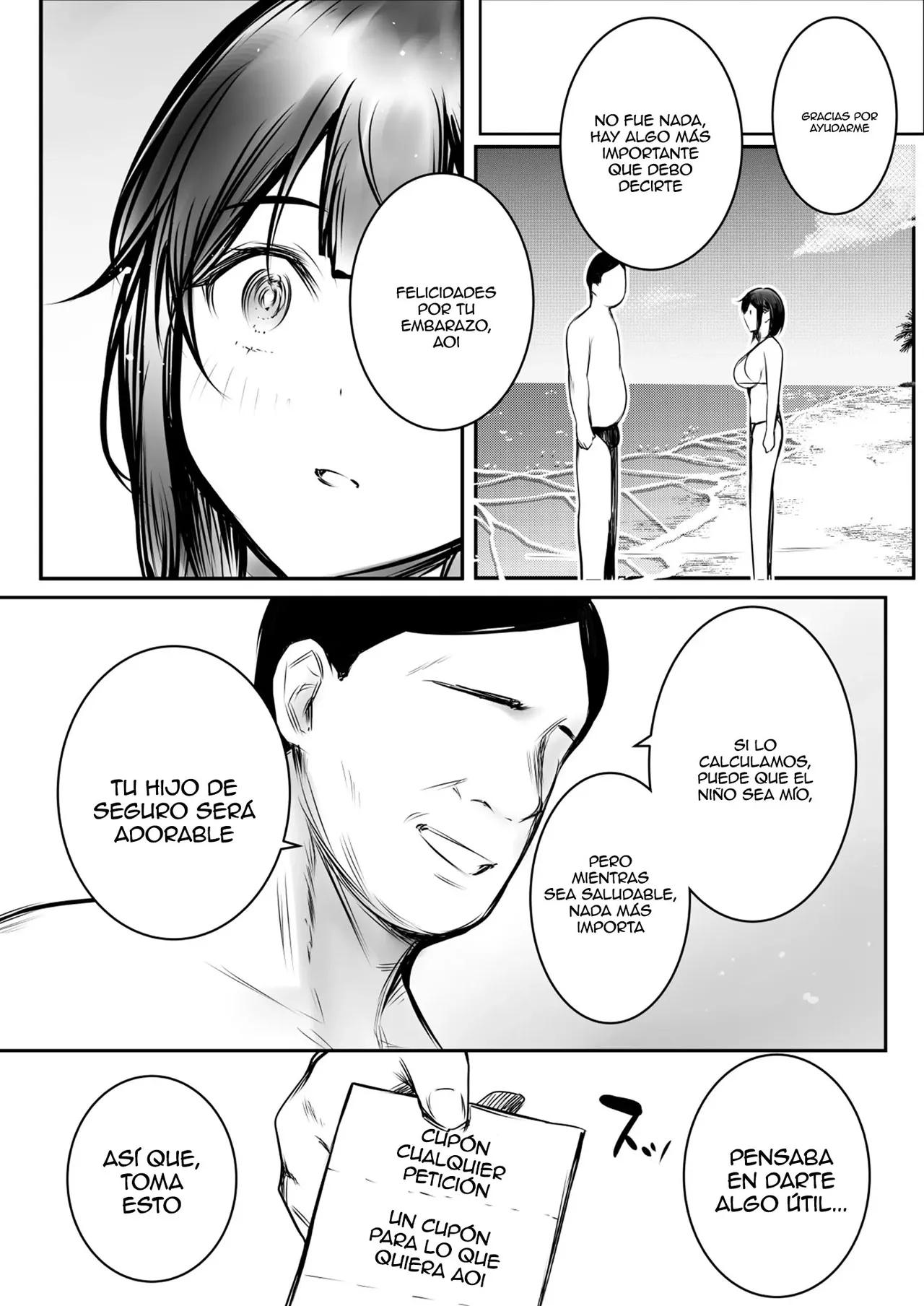 [Akireru Shoujo (Akire)] Boku dake ni Amaesasete Kureru Kyonyuu JK Tsuma o Hoka no Otoko ni Dakasete Mita 10｜Vi a una esposa de preparatoria de grandes pechos que solo deja que otro hombre la mime y abrace 10 [Spanish] [Anything] image number 12