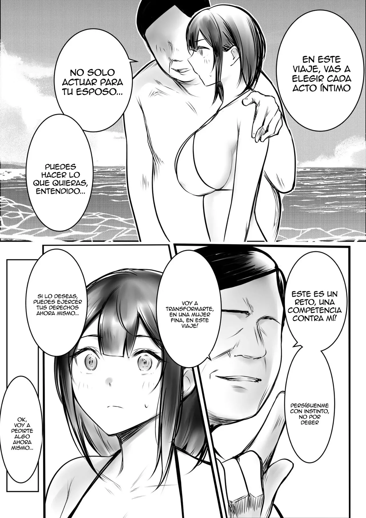 [Akireru Shoujo (Akire)] Boku dake ni Amaesasete Kureru Kyonyuu JK Tsuma o Hoka no Otoko ni Dakasete Mita 10｜Vi a una esposa de preparatoria de grandes pechos que solo deja que otro hombre la mime y abrace 10 [Spanish] [Anything] image number 14