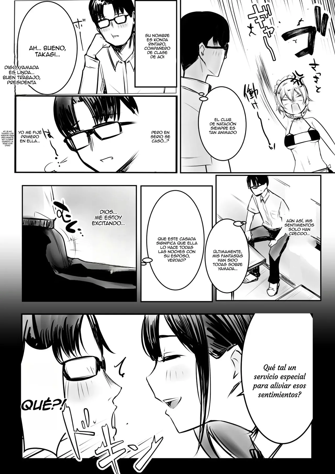 [Akireru Shoujo (Akire)] Boku dake ni Amaesasete Kureru Kyonyuu JK Tsuma o Hoka no Otoko ni Dakasete Mita 10｜Vi a una esposa de preparatoria de grandes pechos que solo deja que otro hombre la mime y abrace 10 [Spanish] [Anything] image number 46