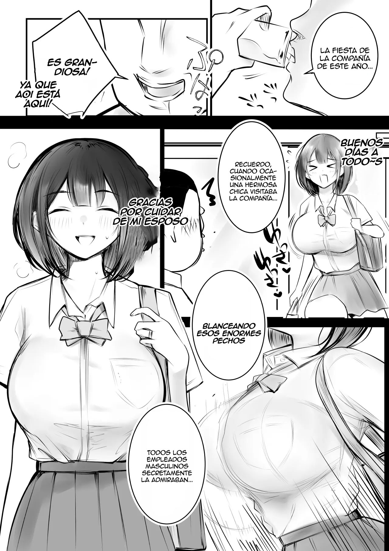 [Akireru Shoujo (Akire)] Boku dake ni Amaesasete Kureru Kyonyuu JK Tsuma o Hoka no Otoko ni Dakasete Mita 11｜Vi a una esposa de preparatoria de grandes pechos que solo deja que otro hombre la mime y abrace 11 [Spanish] [Anything] image number 5