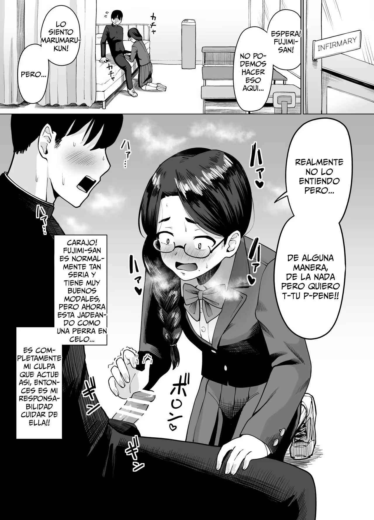 [Garagara Tarou] Machigaete Class de Ichiban Jimi na Joshi ni Ero Saimin Kakete Shimau Hanashi｜Por error apliqué hipnosis a la chica más sencilla de la clase [Spanish] [Me Banearon x P3NDEJ0] image number 2