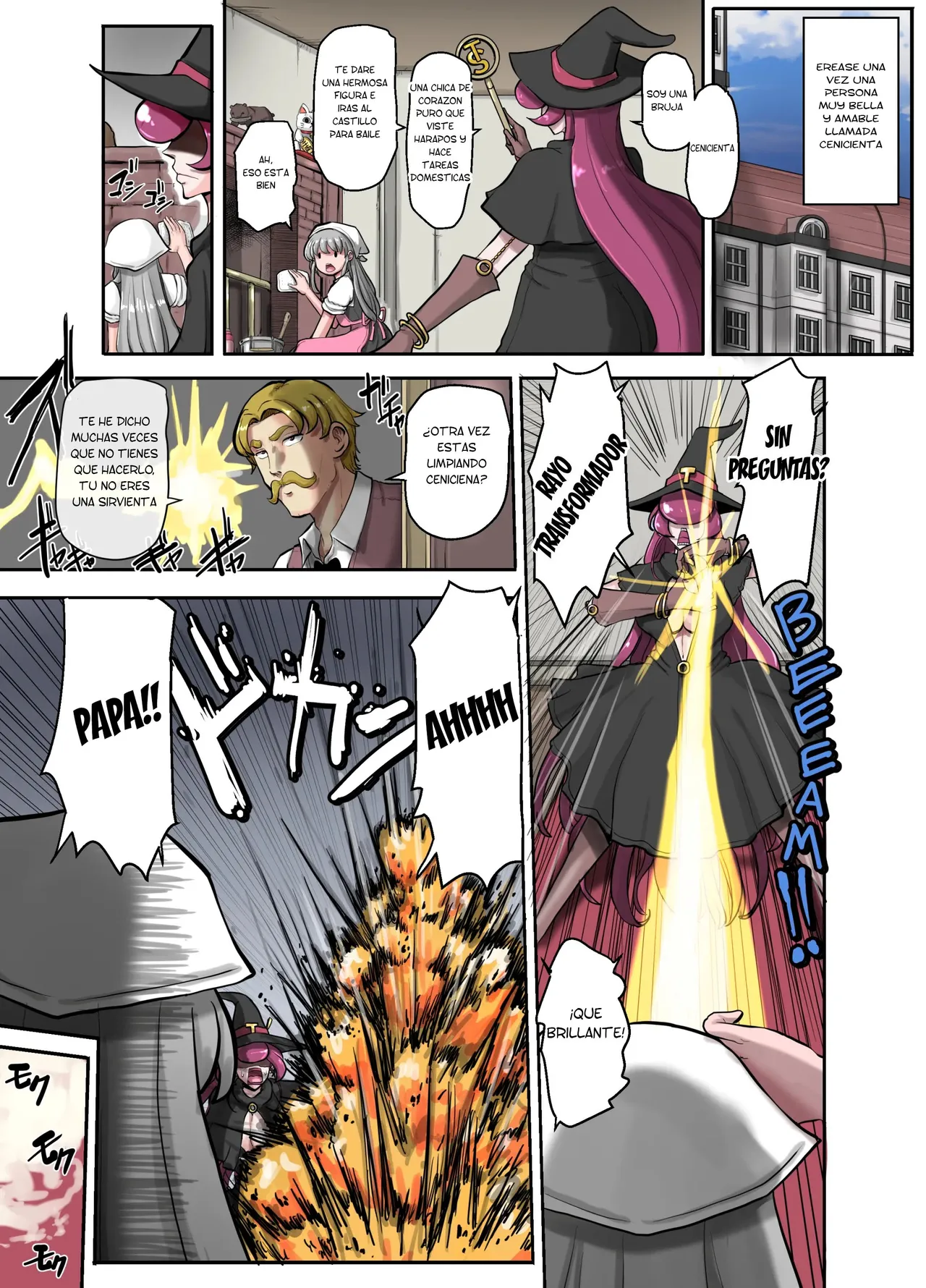 [Greg Soujou (Teiesuya)] Nyotaika Douwa Papaderella ~ Papa Suki Musume wa Nyotaika Papa o Haramasetai [Spanish] [TF Scans] 이미지 번호 3