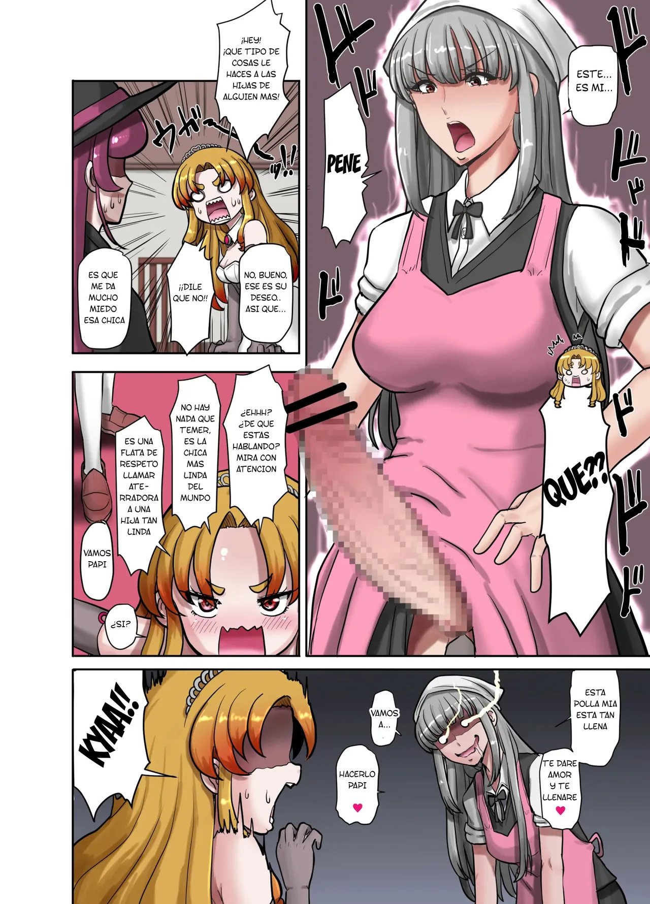 [Greg Soujou (Teiesuya)] Nyotaika Douwa Papaderella ~ Papa Suki Musume wa Nyotaika Papa o Haramasetai [Spanish] [TF Scans] 이미지 번호 8