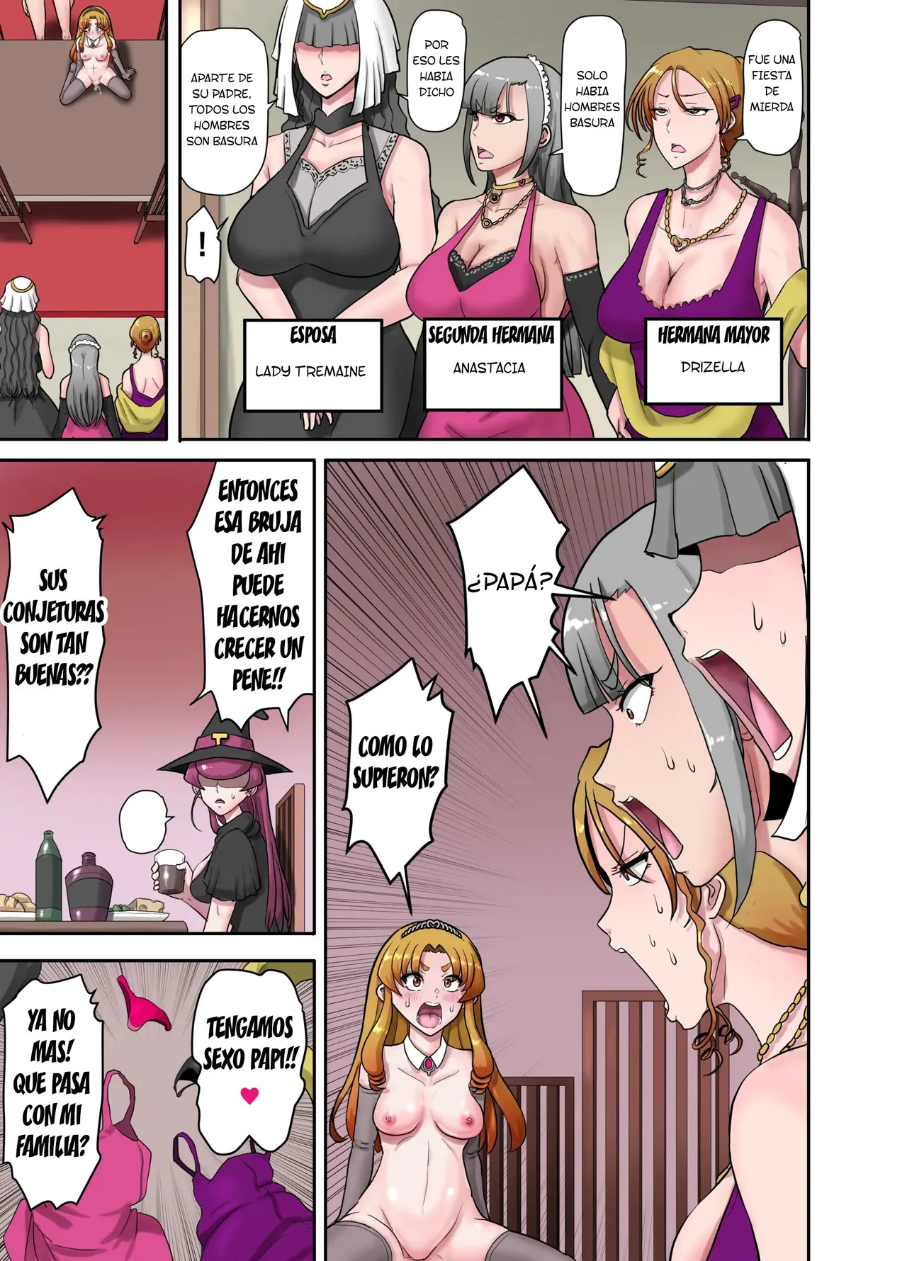 [Greg Soujou (Teiesuya)] Nyotaika Douwa Papaderella ~ Papa Suki Musume wa Nyotaika Papa o Haramasetai [Spanish] [TF Scans] 이미지 번호 33