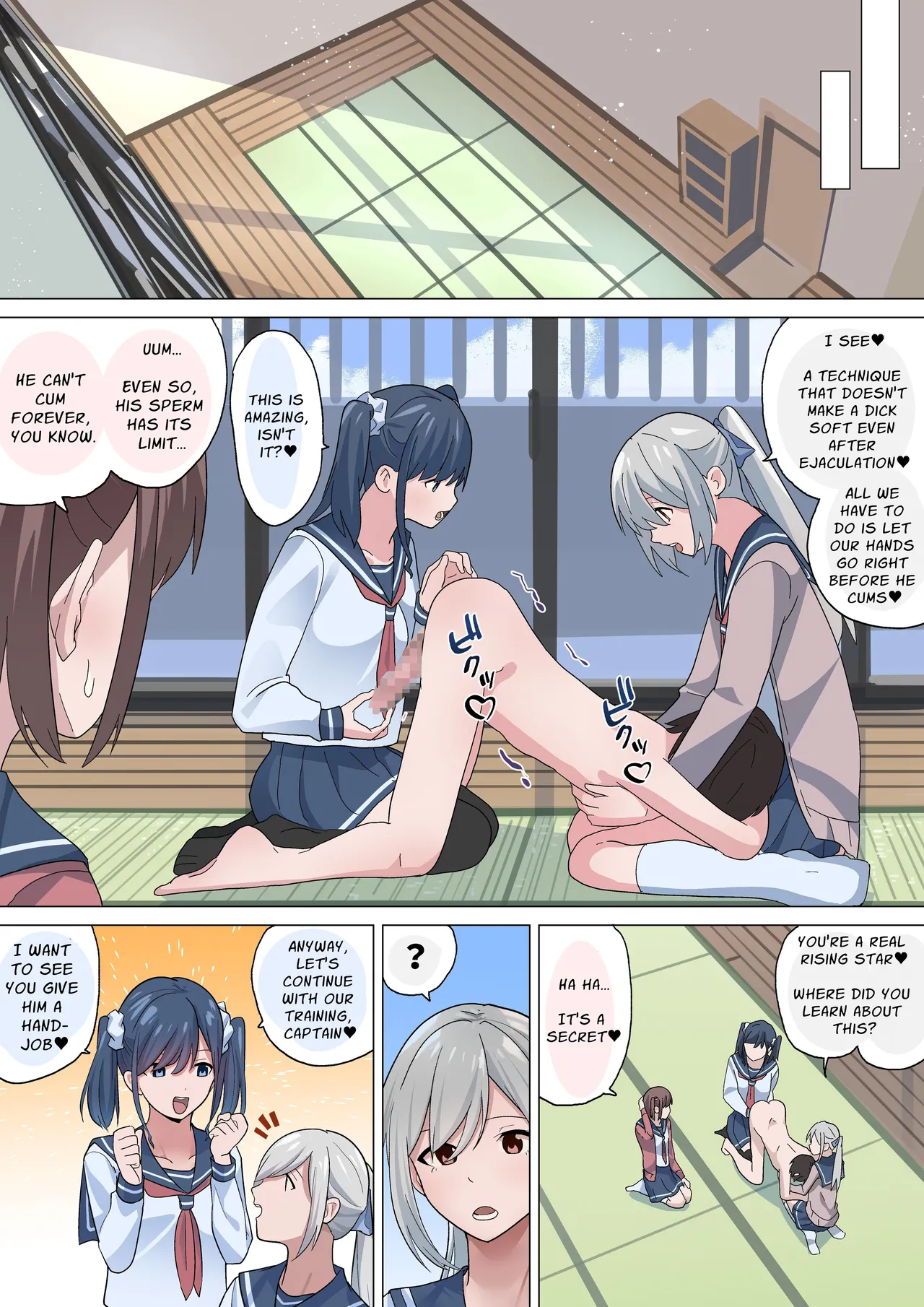 [Tou Kasokudou Jouge Undou] Dekokibu Kyouka Gasshuku | Handjob Club Training Camp [English] [Solid Rose] 14eme image