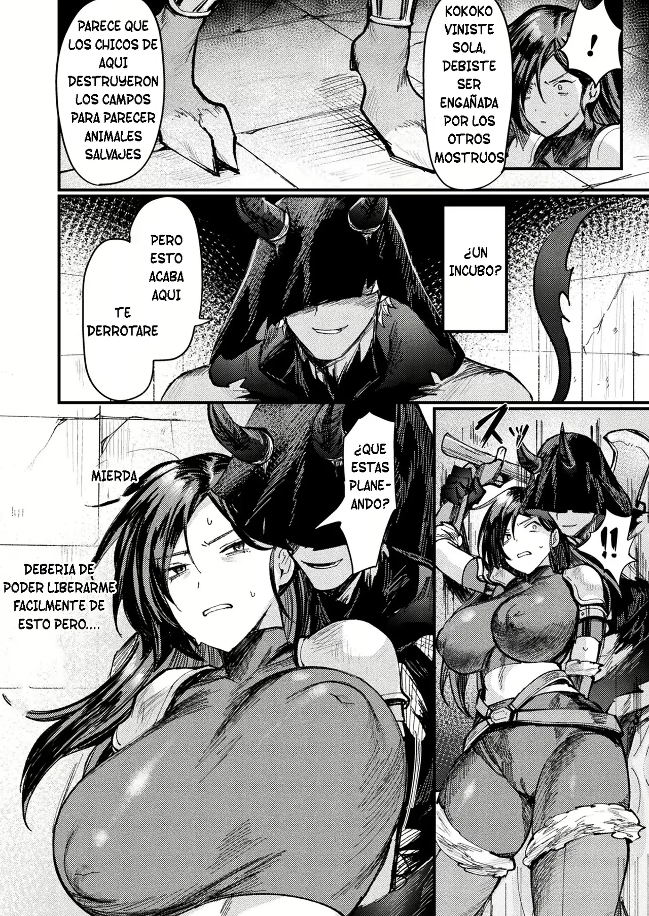 [Echigoya Takeru] The Legend of the Strange and Feminized - The Frontier Warriors | Transformacion del capital de la guardia [Spanish] [TF Scans] numero di immagine  6