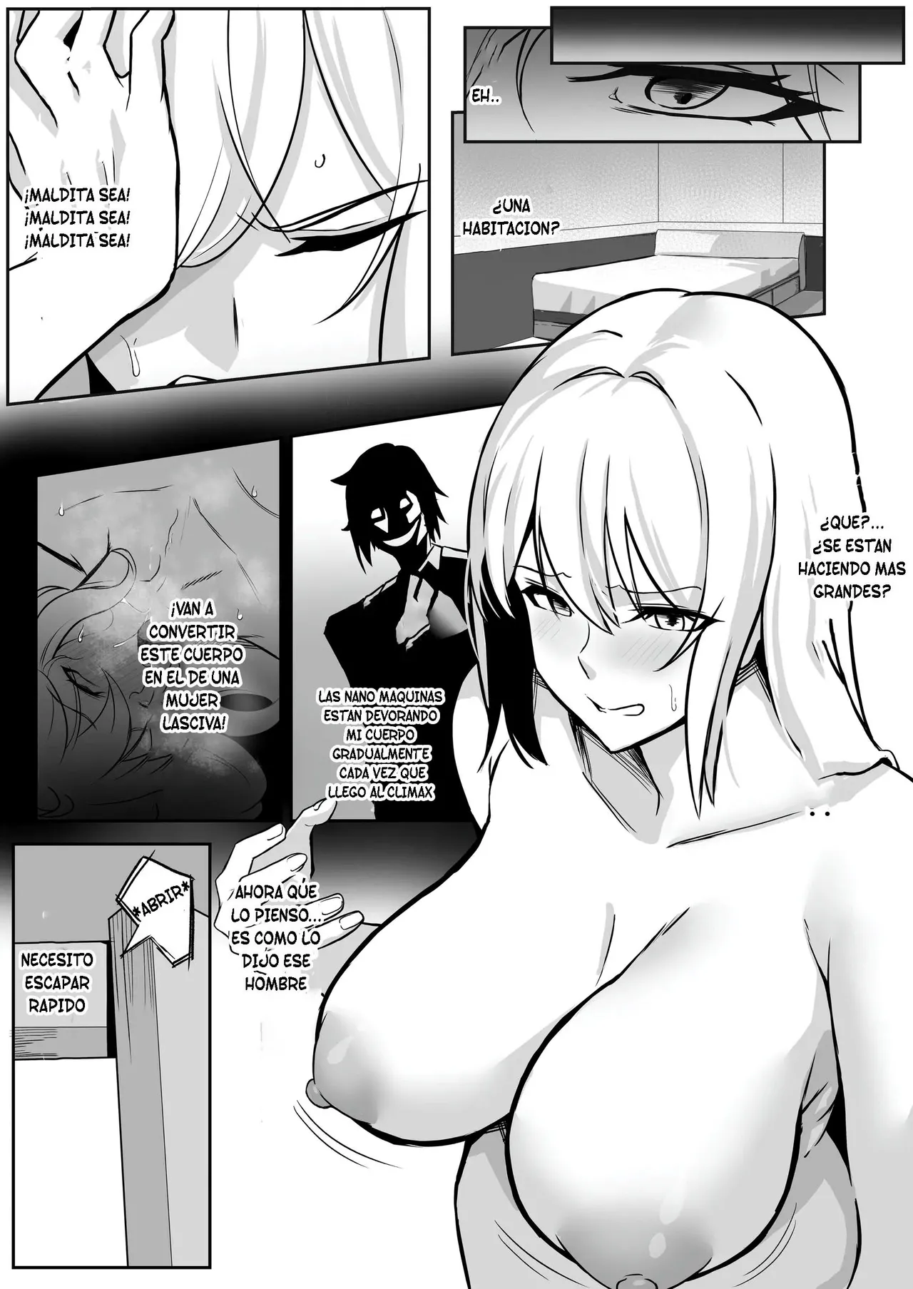 [8000, Shiki] TS Choukyou Shisetsu ~Tekikoku ni Toraware Nyotaika Nanomachine de Kairaku Choukyou Saremashita~ | Centro de Entrenamiento TS - Cautivo en el País Enemigo [Spanish] [TF Scans] image number 18
