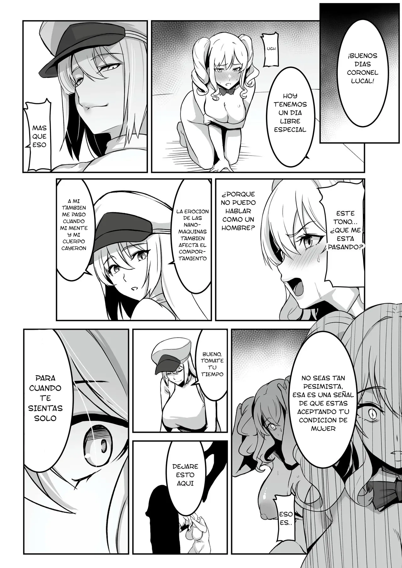 [8000, Shiki] TS Choukyou Shisetsu ~Tekikoku ni Toraware Nyotaika Nanomachine de Kairaku Choukyou Saremashita~ | Centro de Entrenamiento TS - Cautivo en el País Enemigo [Spanish] [TF Scans] image number 47