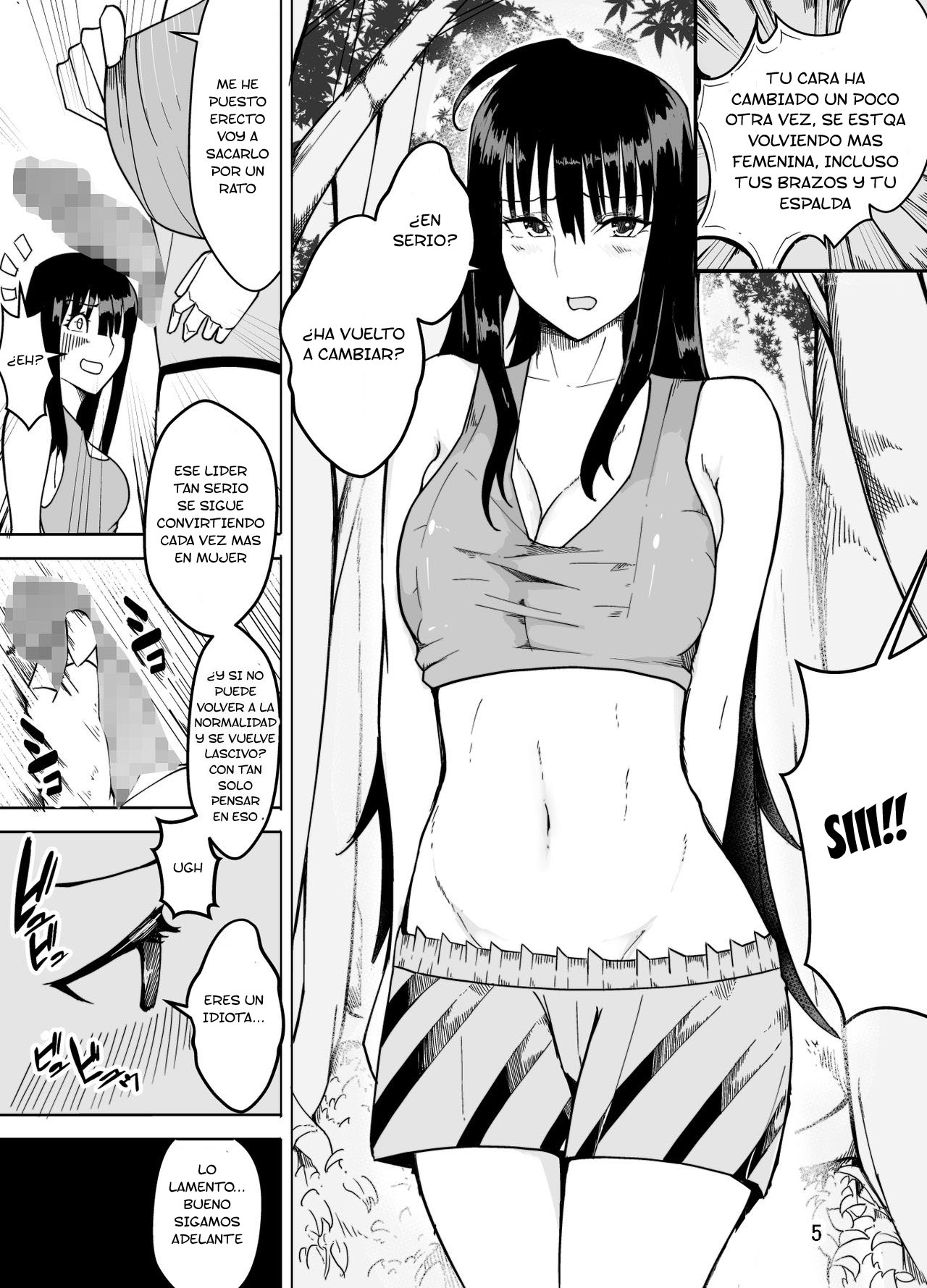 [Kiba o Muku (Baa)] Danchou Datta Ore wa Nyotaika Shita [Spanish] [TF Scans] image number 6