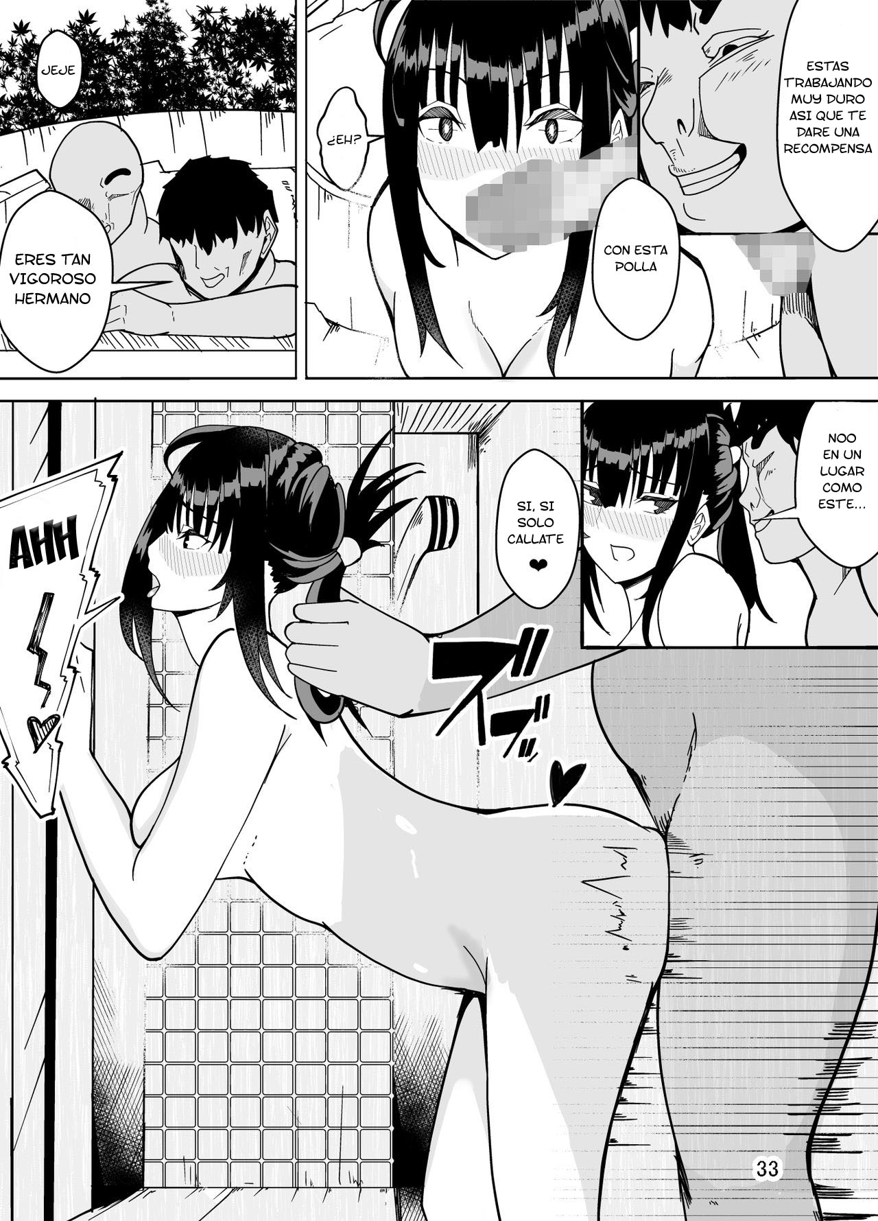 [Kiba o Muku (Baa)] Danchou Datta Ore wa Nyotaika Shita [Spanish] [TF Scans] image number 34