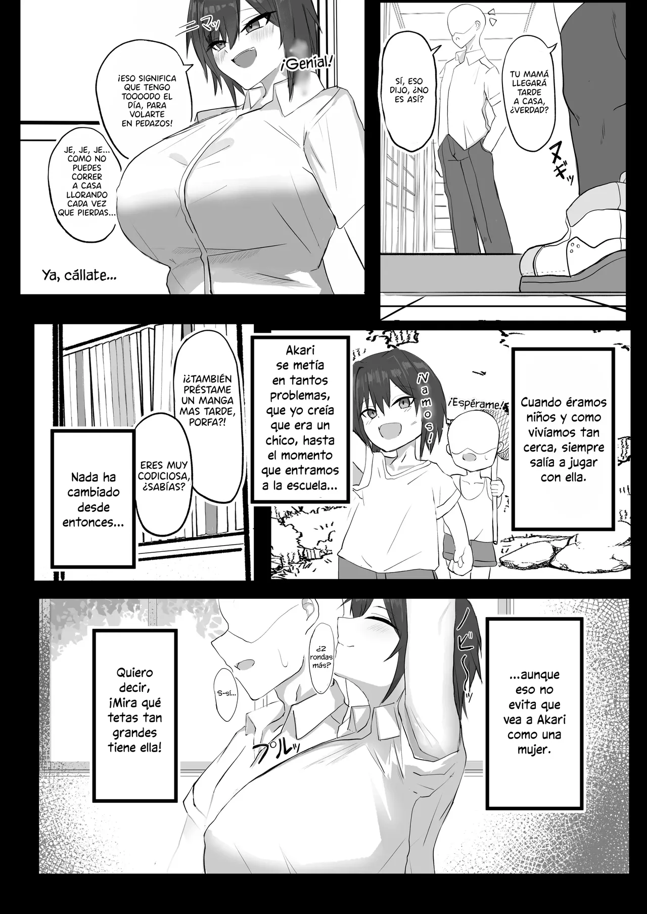 [Aoi Hoshi ni Umareta Dark Angel (Sabajiba Gonhachirou)] Mukashi Otoko da to Omotteta J-Cup Osananajimi to H suru Hon｜Tuve Sexo Con Mi Amiga De Infancia De Copa J, Aunque Solía Verla Como Un Chico [Spanish] [BigDaddy Scan] 画像番号 4