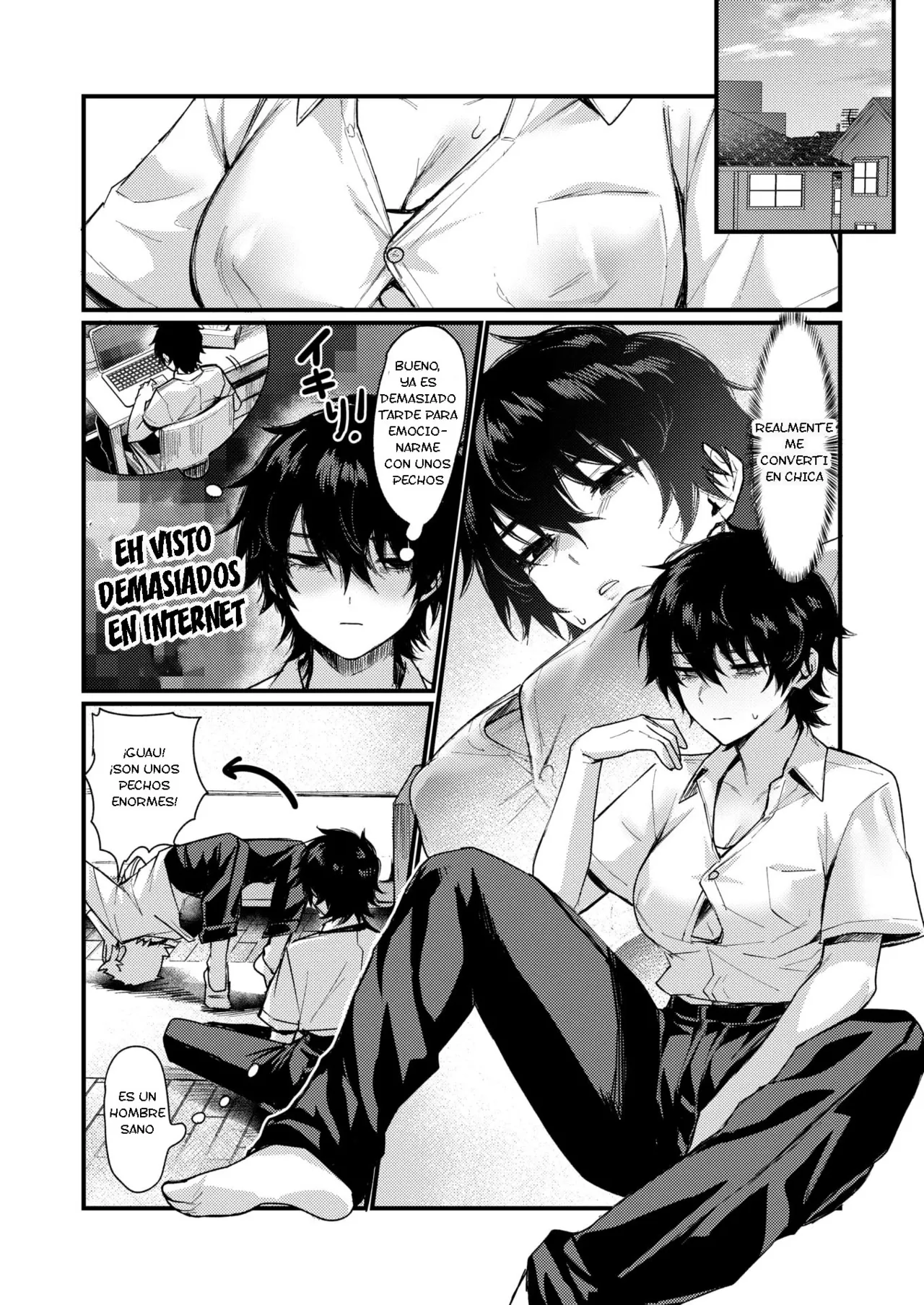 [Echigoya Takeru] Izumi no Megami ni Shomo nai Koto o Negau na ! ~ Tatoeba Tomodachi o Nyotaika Sasetari ~ [Spanish] [TF Scans] numero di immagine  5