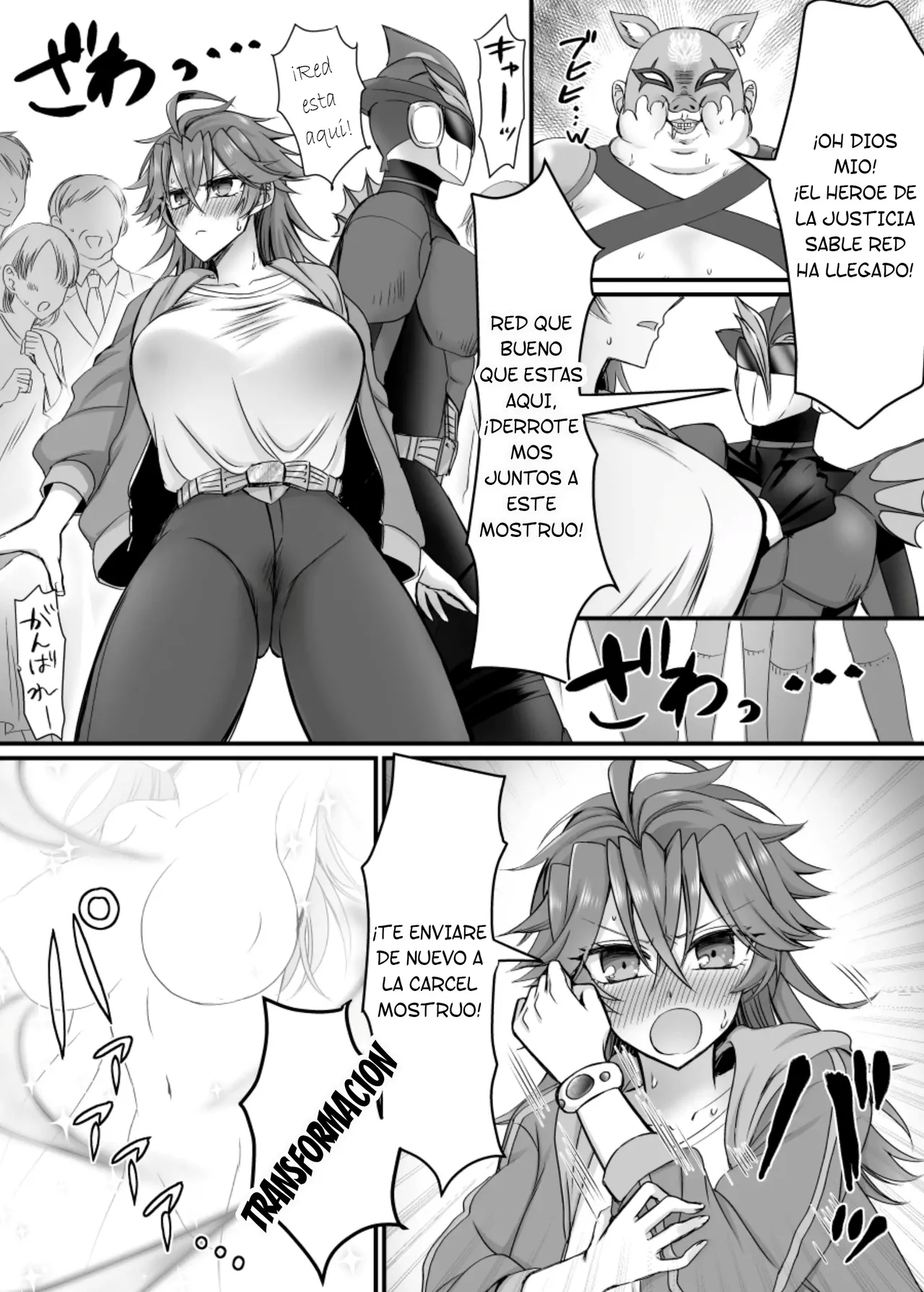 [Amuai Okashi Seisakusho (Moegi Oji-san)] Saber Red ~Seigi no Zako Onna Sentouin Hero~ [Spanish] [TF Scans] numero di immagine  30