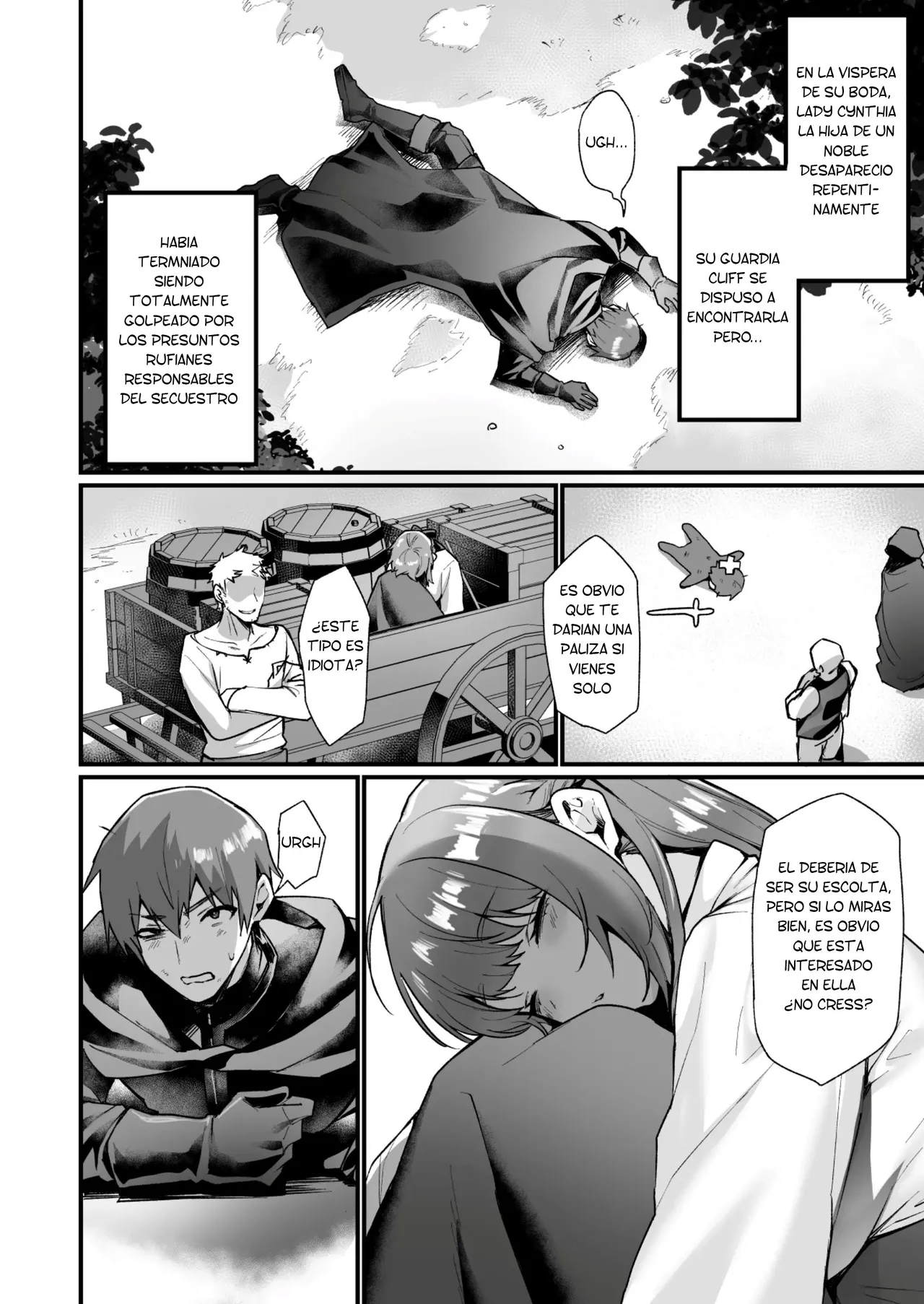 [Doujin Echigoya (Echigoya Takeru)] Goei Kishi no Irekawari Nyotaika Mission! | ¡Una misión para cambiar de cuerpo con el caballero escolta! [Spanish] [TF Scans] numero di immagine  3