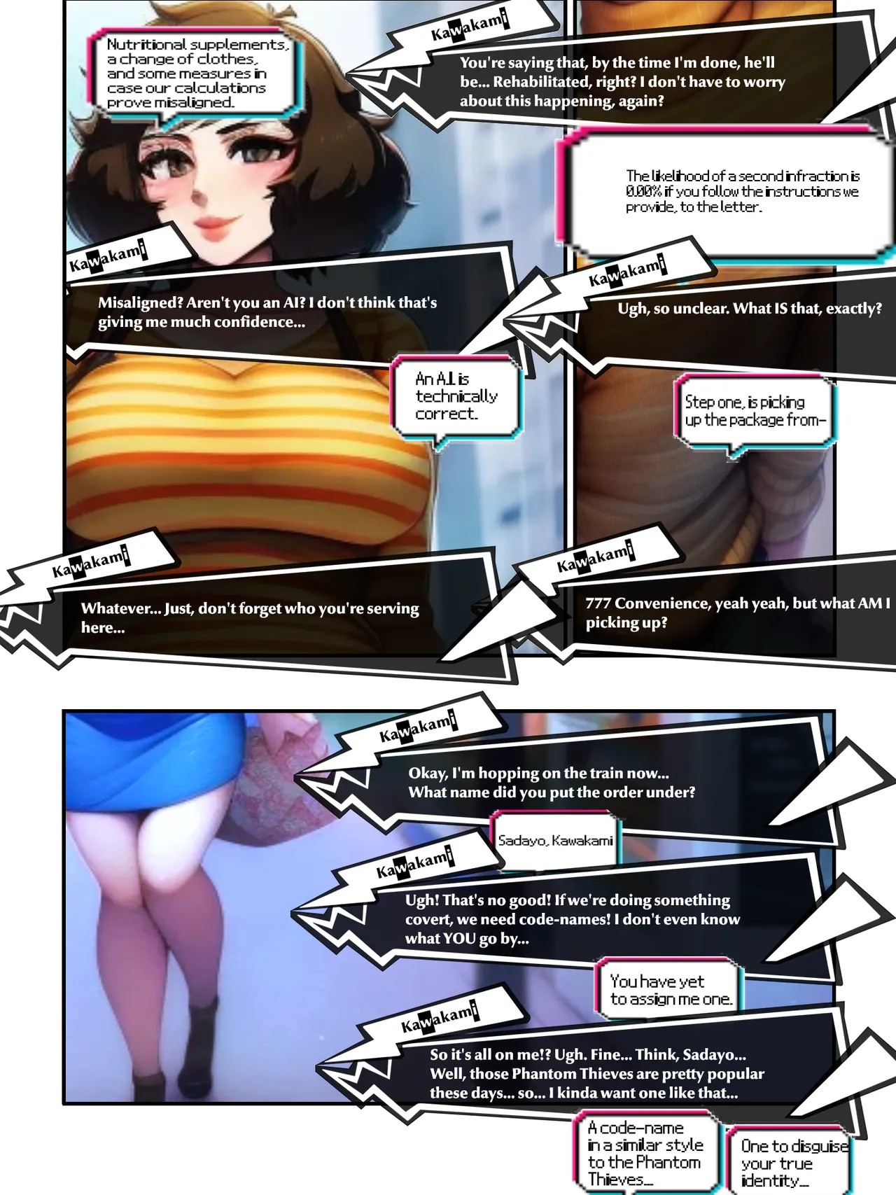 Kawakami SSBBW Expansion Comic [AI GEN] image number 10
