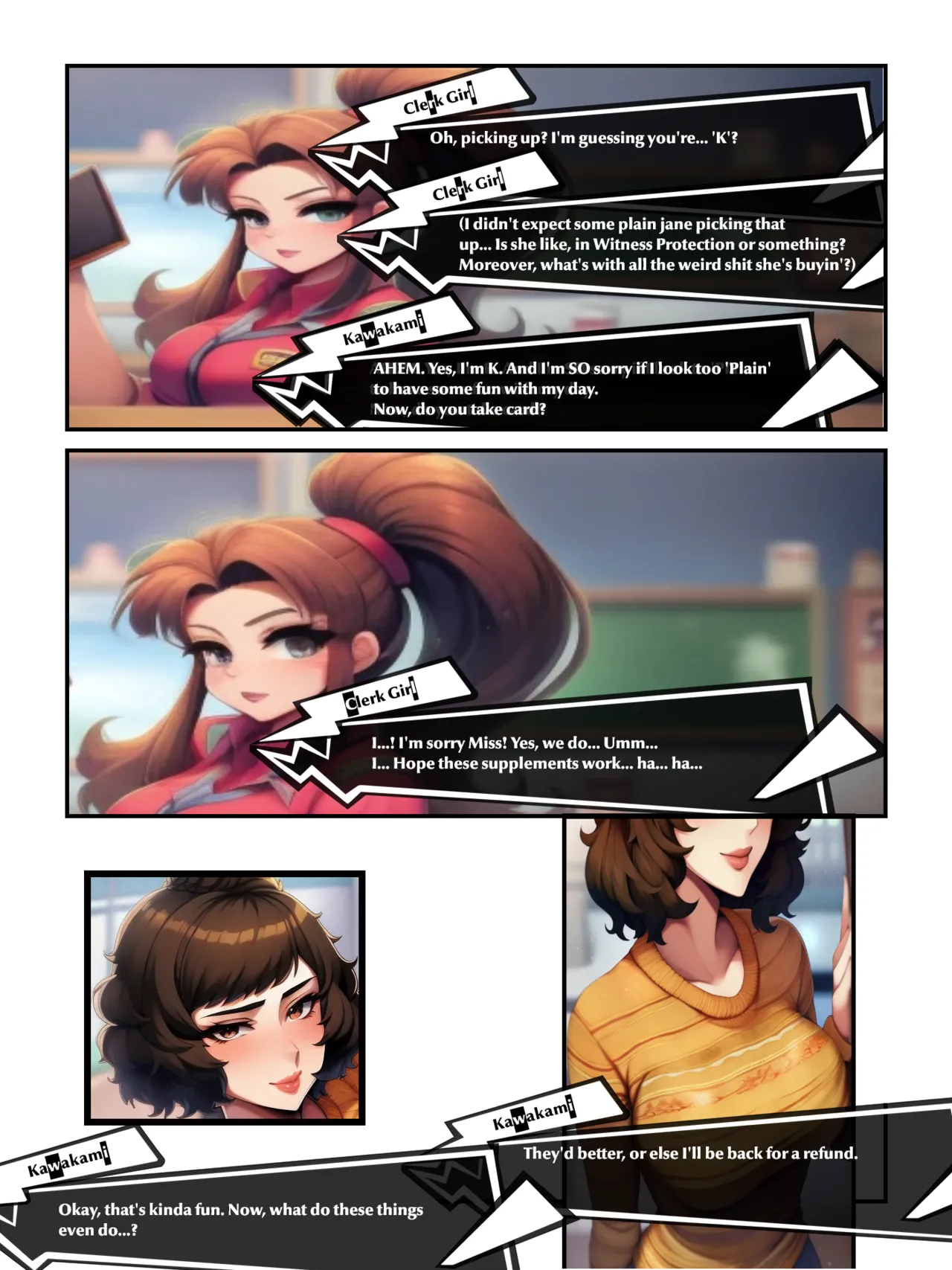 Kawakami SSBBW Expansion Comic [AI GEN] image number 13