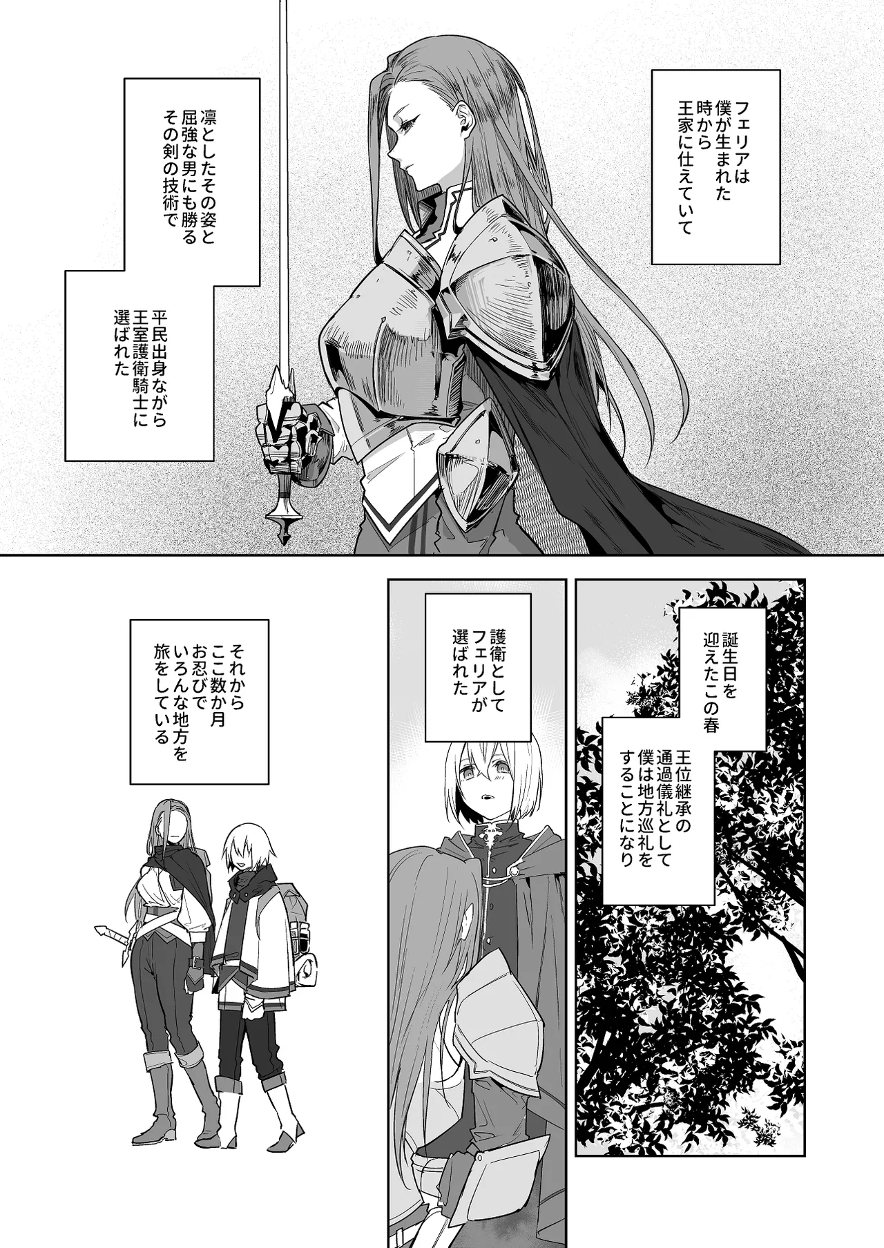 [鳴瀬南] 護衛女騎士と王子の関係が壊れる日 image number 1