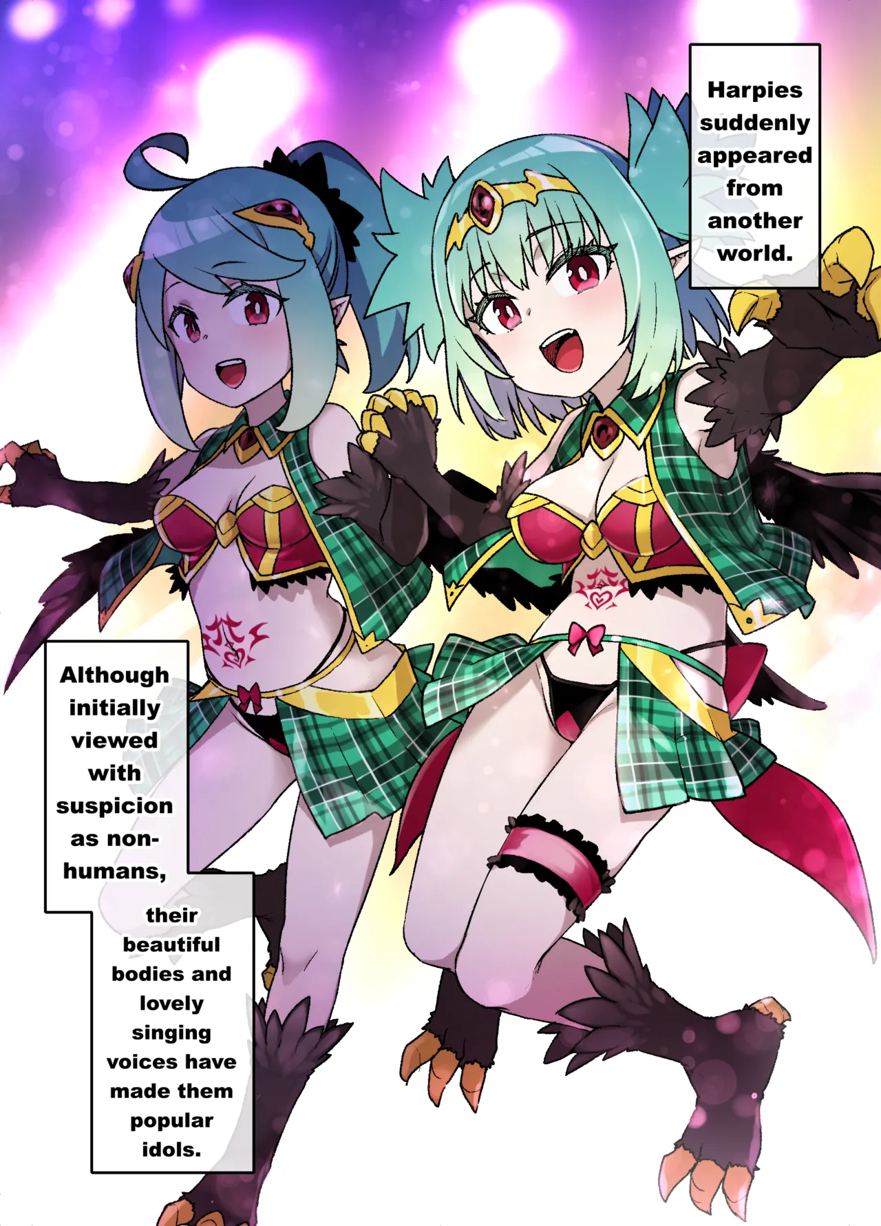 [Kusayarou] Harpy Musume no Sennou Shokushu Kan Live | Harpy Idol's Tentacle Brainwashing Show (english) 2eme image