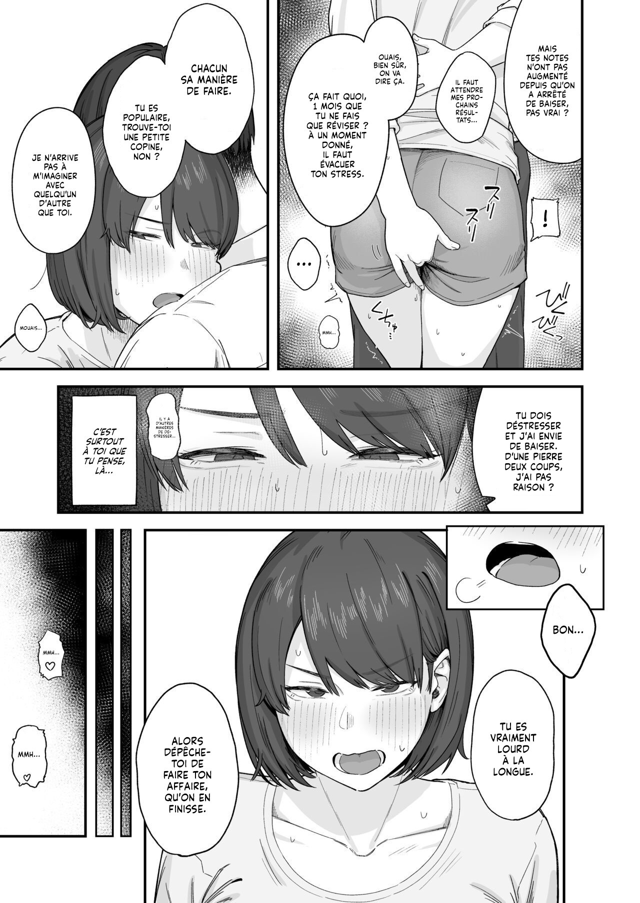 [Natsuzo] Benkyou ni Shuuchuu shitai Muttsuri na Ane wa, Karada no Aishou Bacchiri na Otouto no Sasoi o Kotowarenai | Une grande Sœur qui n'arrive pas à réviser et à résister à l'attrait de son Frère. [French] [Lopxi] 8eme image