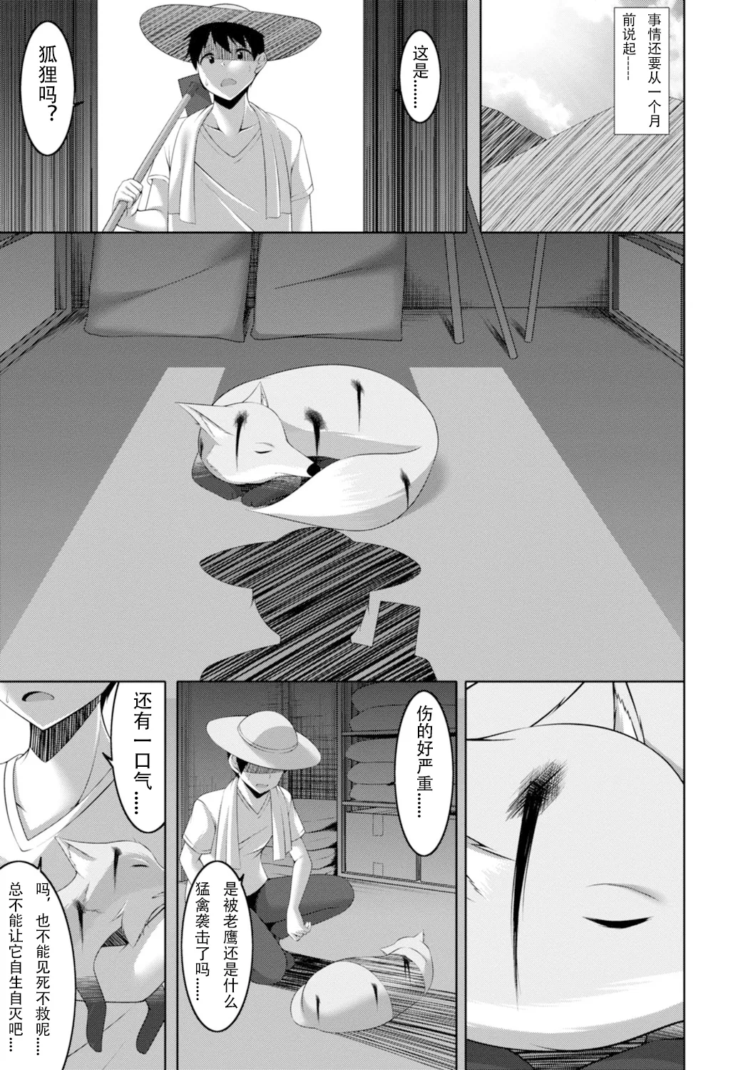 【秋水社ORIGINAL】{鳴神銀龍}嫁入り妖狐は孕みたがり～昼は淑女で夜中は床上手～嫁进门的妖狐总想怀孕～白天是淑女，半夜里床上很熟练～”。【R18版】1巻（流放者大刀汉化） image number 6