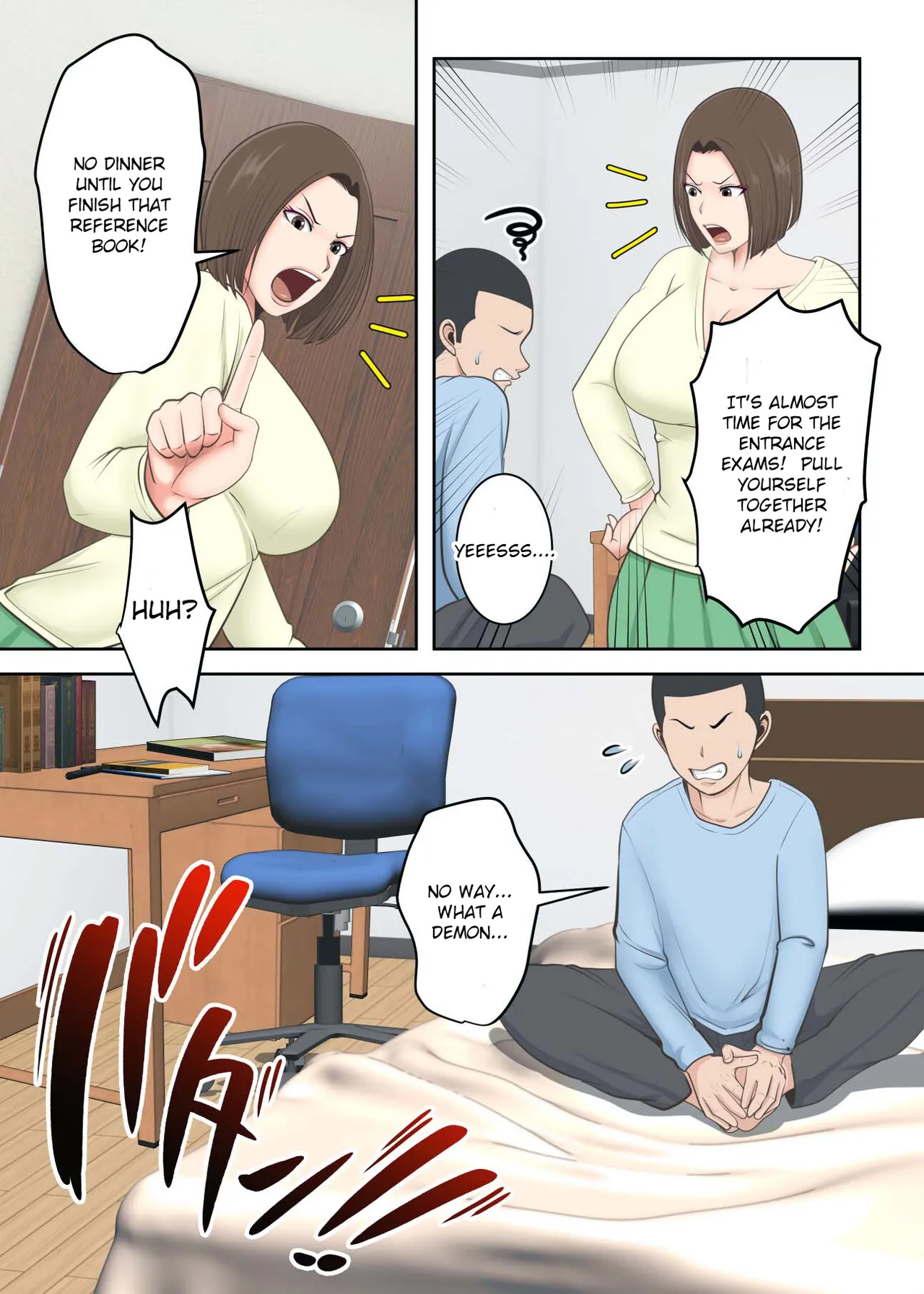 [Yuriko Club] Oni no Kyouiku Mama ga Musuko to Amaama SEX Suru made [English] 图片编号 4