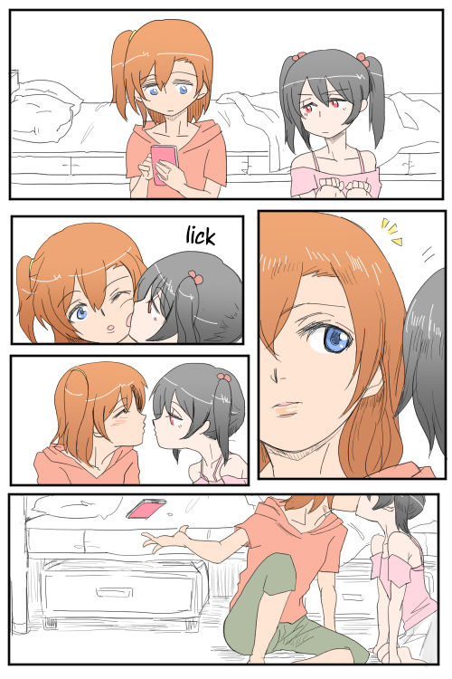 (平熱) ほのにこがちゅっちゅﾁｭﾝﾁｭﾝしてるだけ | A Manga where Honoka and Nico-chan only do kissy kissy lovey dovey stuff! (Love Live!) [English] [/u/ scanlations] [Digital] imagen número 2