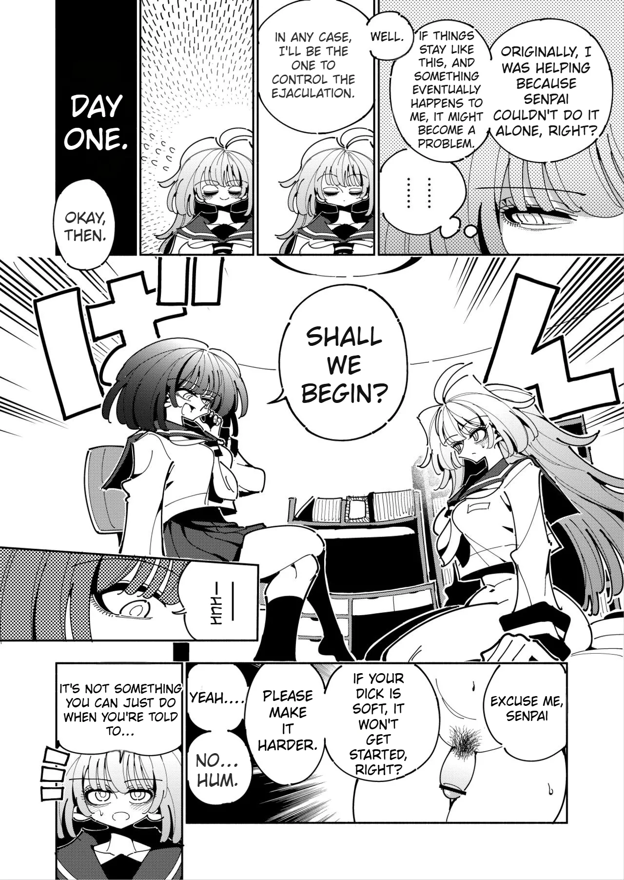 Shizuku and Shiori IF (First Part) -Learn in Five Days! A Guide to Futanari Masturbation- (1st to 2nd day) image number 11