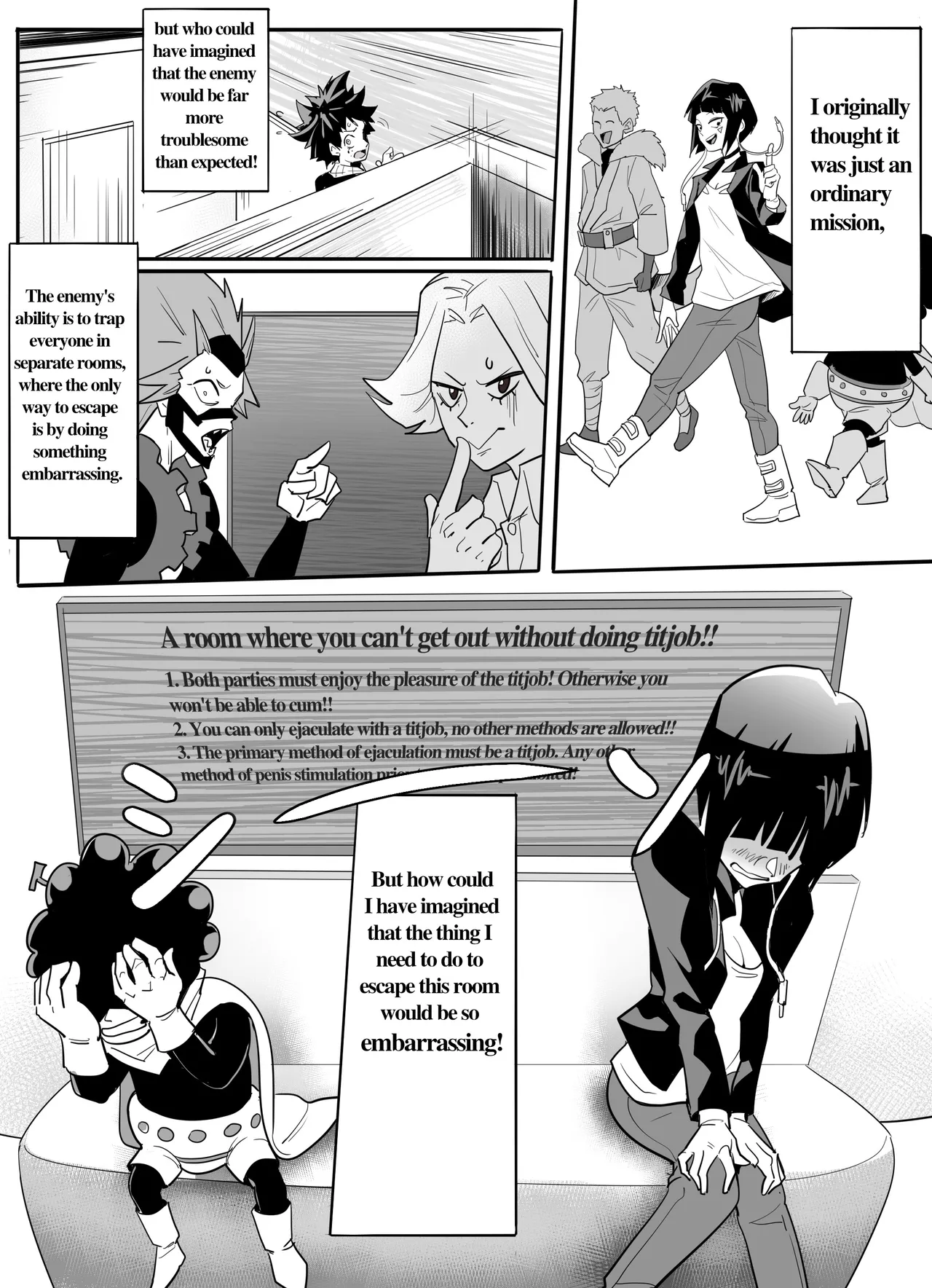 The room you can't leave unless you do a titjob imagen número 2