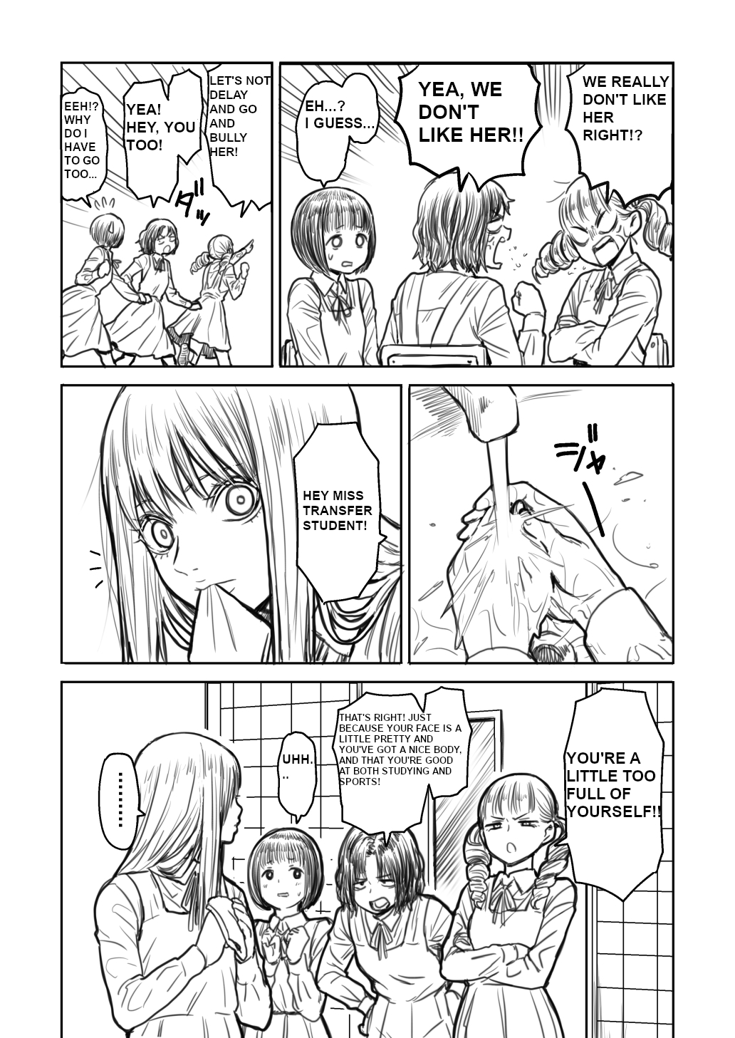 [Yanagida Fumita] Ojou-sama to Torimaki ga Tenkousei Ijimeru Yatsu, Ojou sama and her followers bully the transfer student image number 4