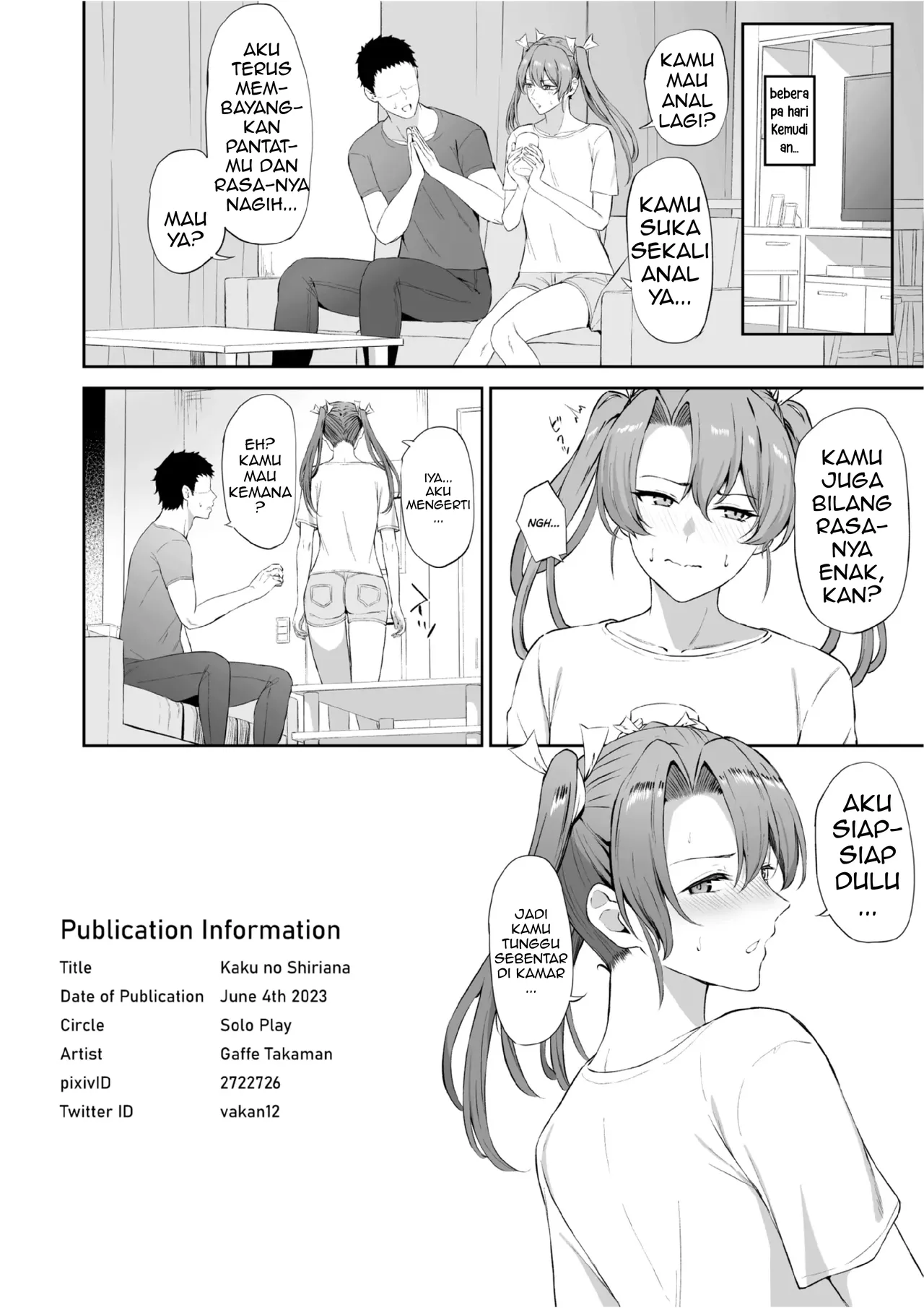 [Solo Play (Gaffe Takaman)] Kaku no Shiriana | Pintu Belakang Zuikaku (Kantai Collection -KanColle-) [Indonesian] [Digital] 图片编号 24