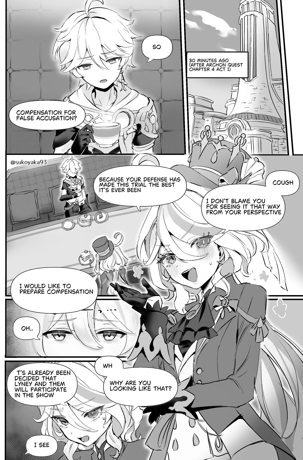 [GlowMercury (Sukoyakagumi)] Kimi no Guroshi de Kanpai - Cheers with her glass (Genshin Impact) [Digital] [English] 4eme image